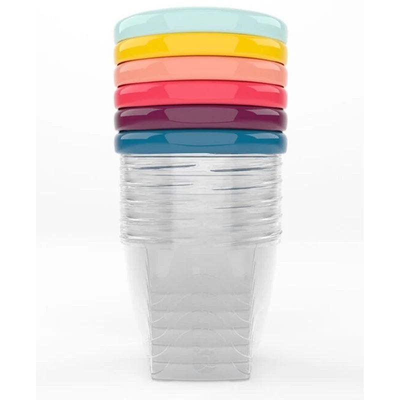 Babymoov Leak-Proof Baby Food Storage Bowls 8.45oz (250ml) - BPA-Free, Microwave & Dishwasher Safe - Set of 6 for Baby Meal Prep, Snacks & On-the-Go Feeding