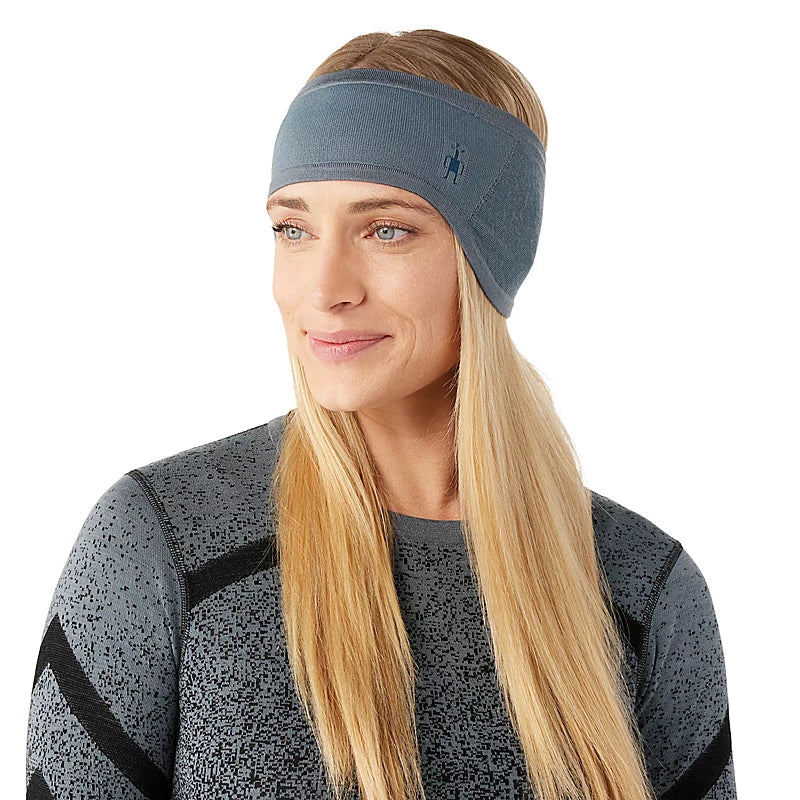Intraknit™ Merino Fleece Headband - L88 Pewter Blue | Warm Winter Ear Warmer for Running, Skiing & Outdoor Activities