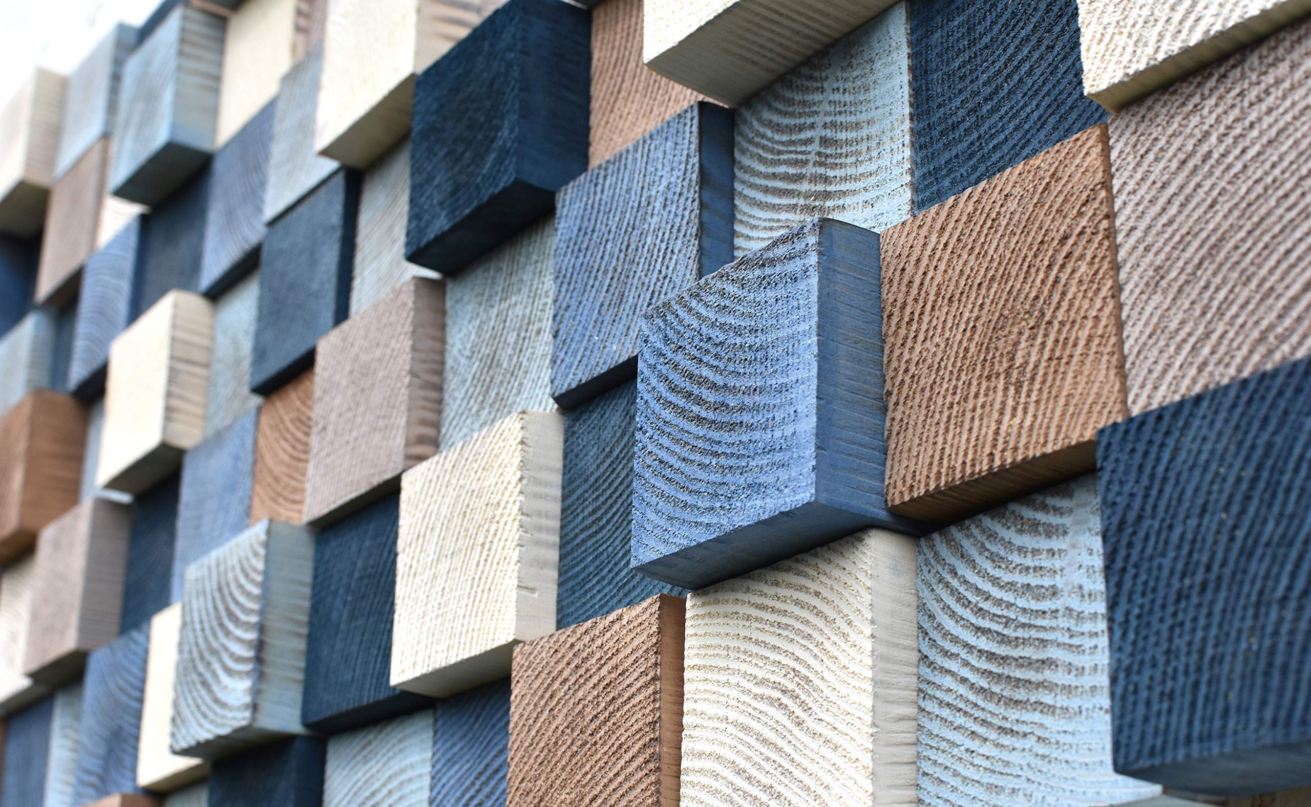Modern Wooden Sound Diffuser Wall Panel - 3D Acoustic Wood Mosaic Art for Home & Office Decor | Perfect for Living Room, Bedroom, Studio