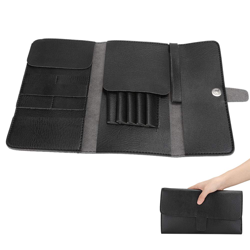 Professional Salon Storage Bag - Durable Scissors & Grooming Tools Organizer for Stylists | Soft Household Toiletry Pouch (Black) | Perfect for Salon, Home & Travel Use