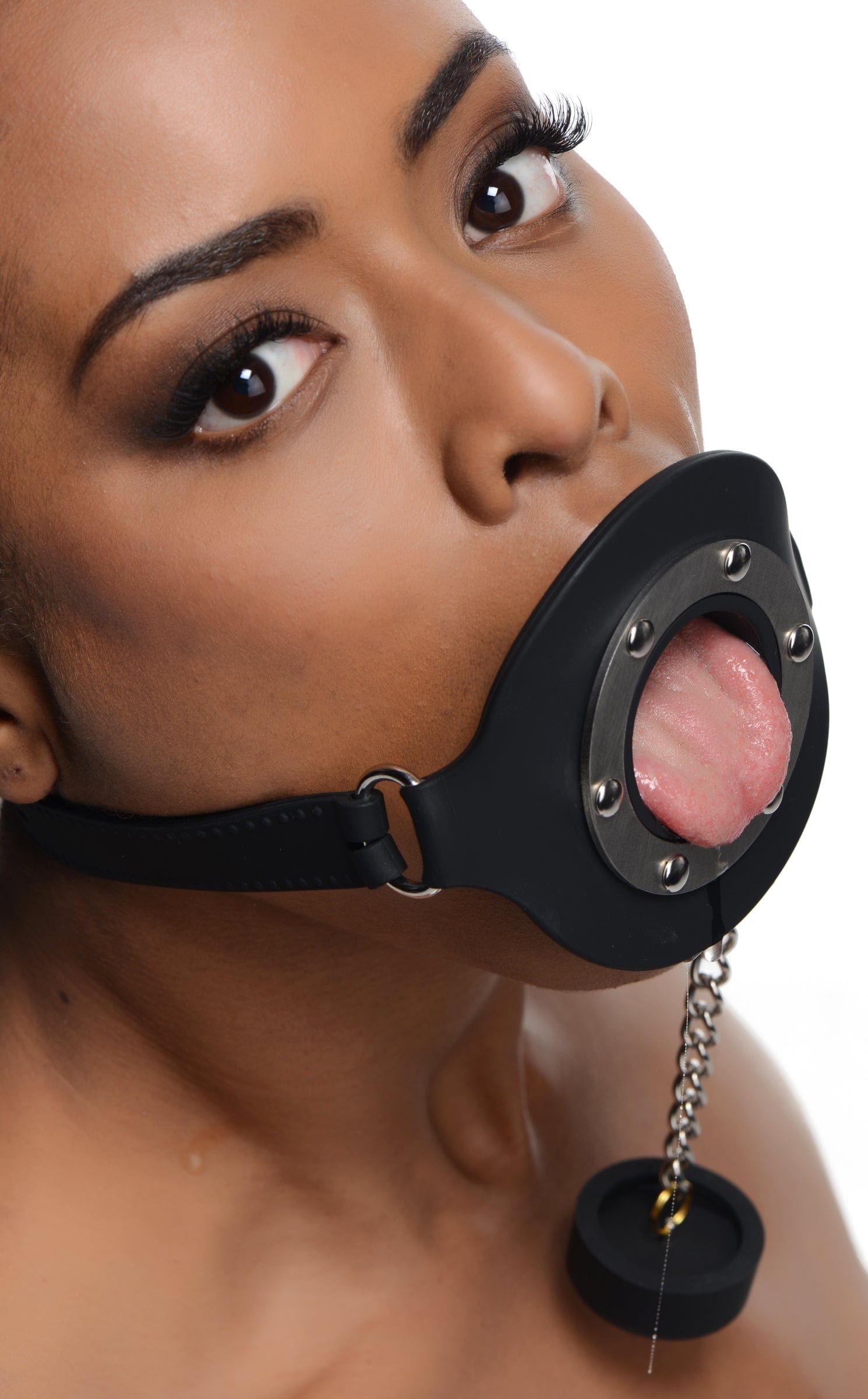Silicone feeding gag - soft and safe adult pacifier for sensory play, BDSM, and role play - perfect for erotic games and sensory deprivation