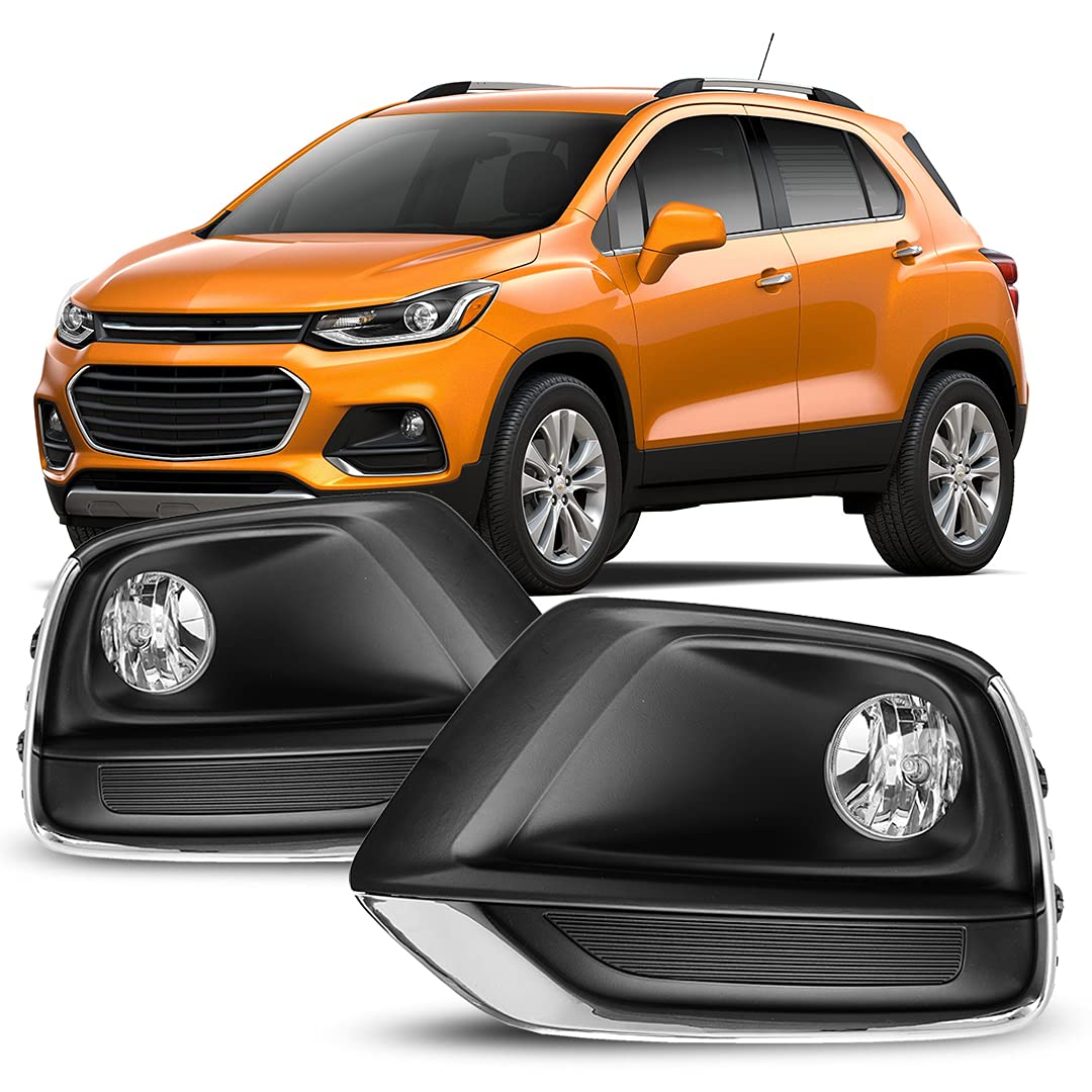 CPW Fog Lights Assembly Replacement Kit for 2017-2020 Chevrolet Trax - Includes Fog Lamps, Switch & Wiring Harness | Perfect for Night Driving & Off-Road Adventures