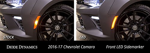 Diode Dynamics Clear LED Sidemarkers for Chevrolet Camaro 2016-2023 - Bright LED Side Marker Lights for Enhanced Visibility & Style - Perfect for Night Driving & Car Customization