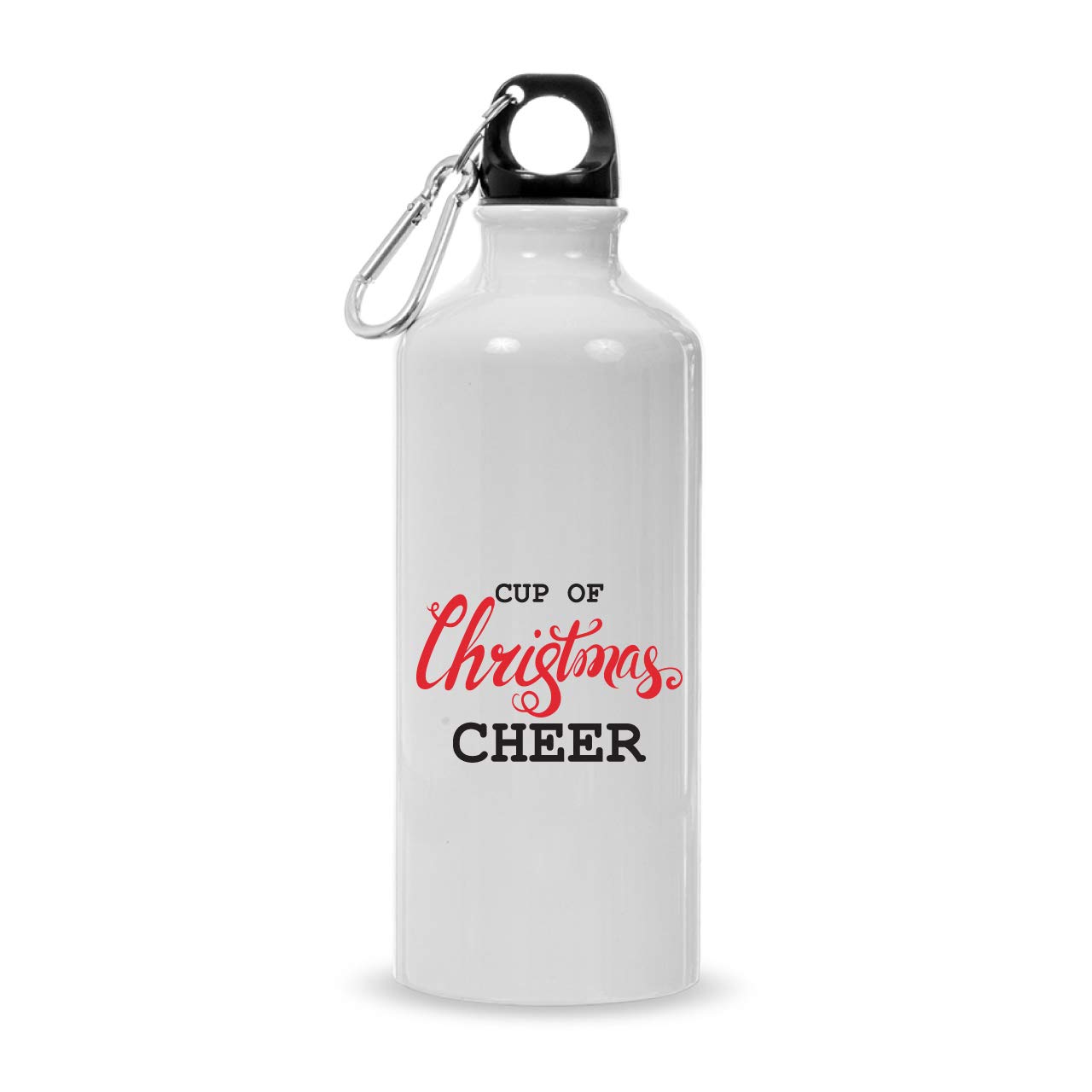 20 oz White Aluminum Sports Water Bottle - Insulated & Leak-Proof - Perfect for Christmas Gifts, Gym, Hiking & Outdoor Activities
