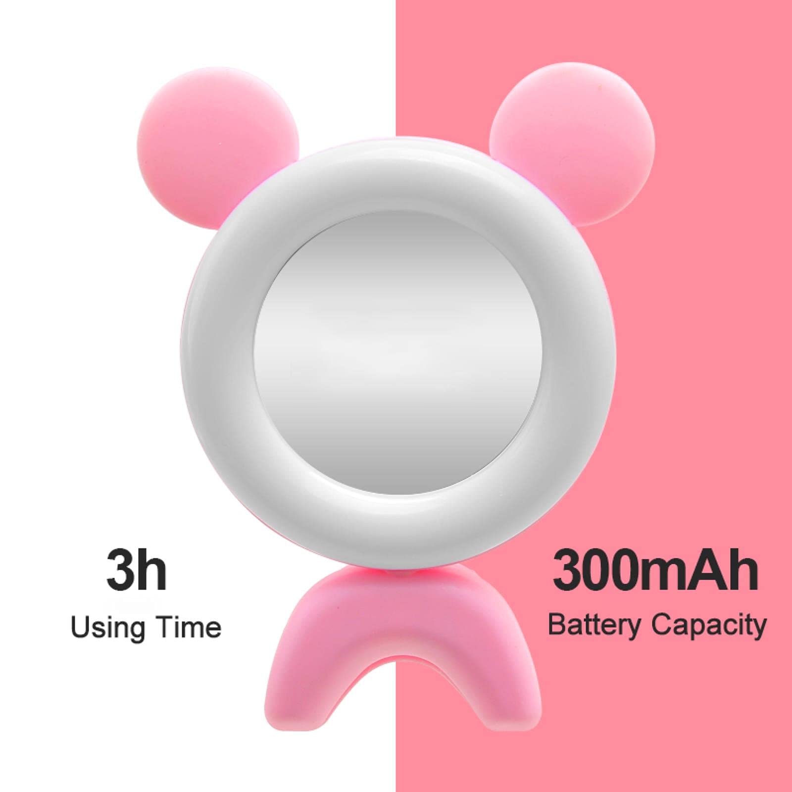 ZHOUSAN 15-Color RGB LED Selfie Ring Light with 360° Rotation & USB Charging for Phone - Perfect for TikTok Videos, YouTube Live Streaming, and Makeup Lighting