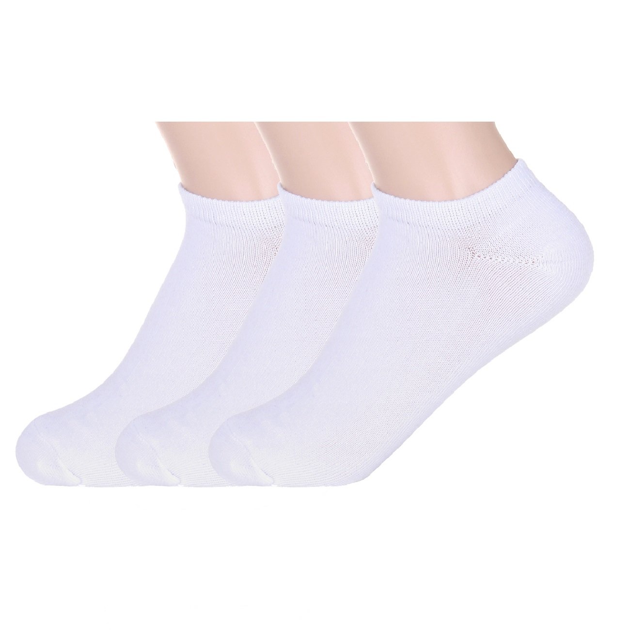 All White No Show Socks for Women & Men - 3 Pairs Breathable Invisible Liner Socks for Sneakers, Loafers & Casual Shoes - Perfect for Workout, Running & Daily Wear