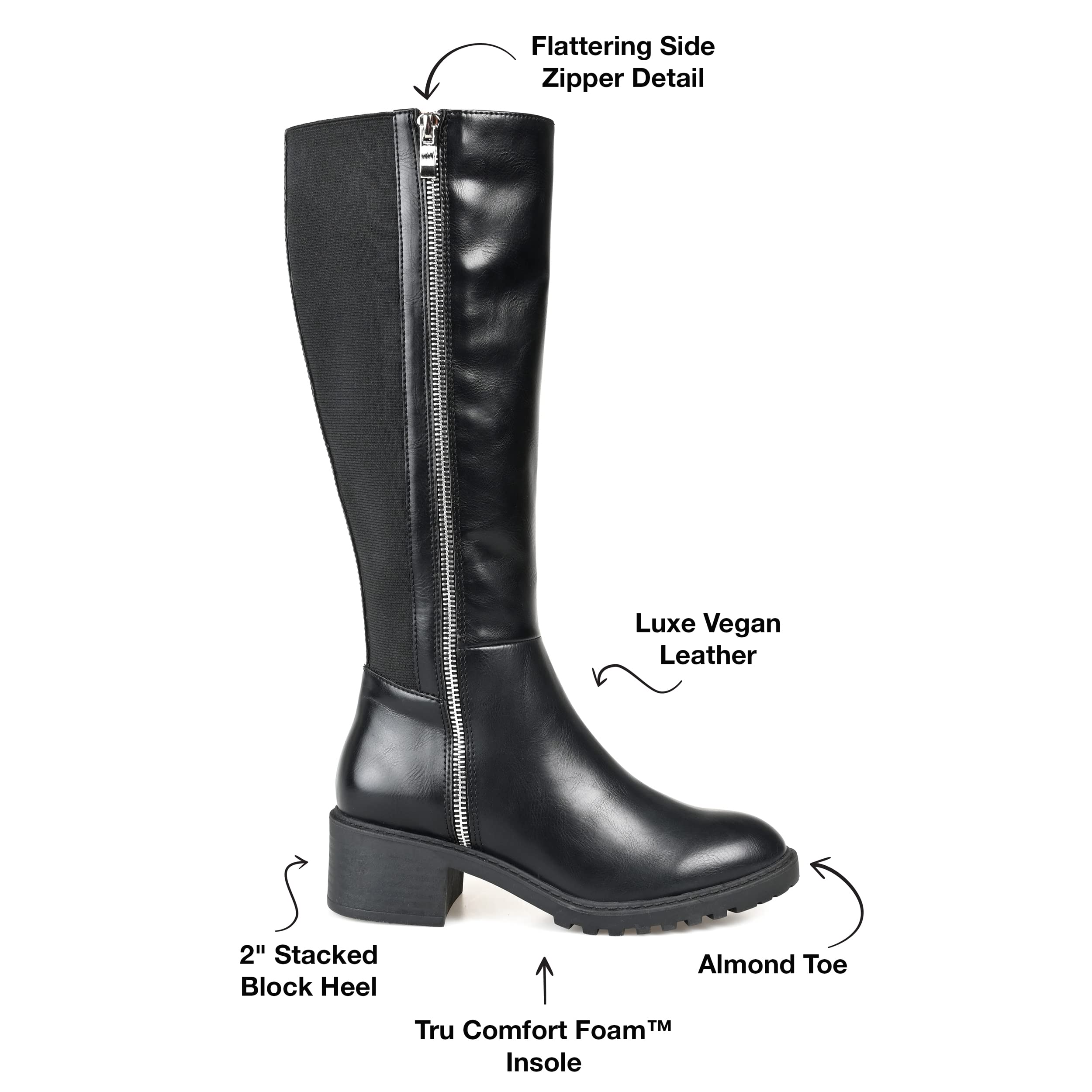 Journee Collection Women's Combat Boots - Stylish & Comfortable Ankle Boots for Everyday Wear | Perfect for Casual Outfits, Work & Outdoor Adventures
