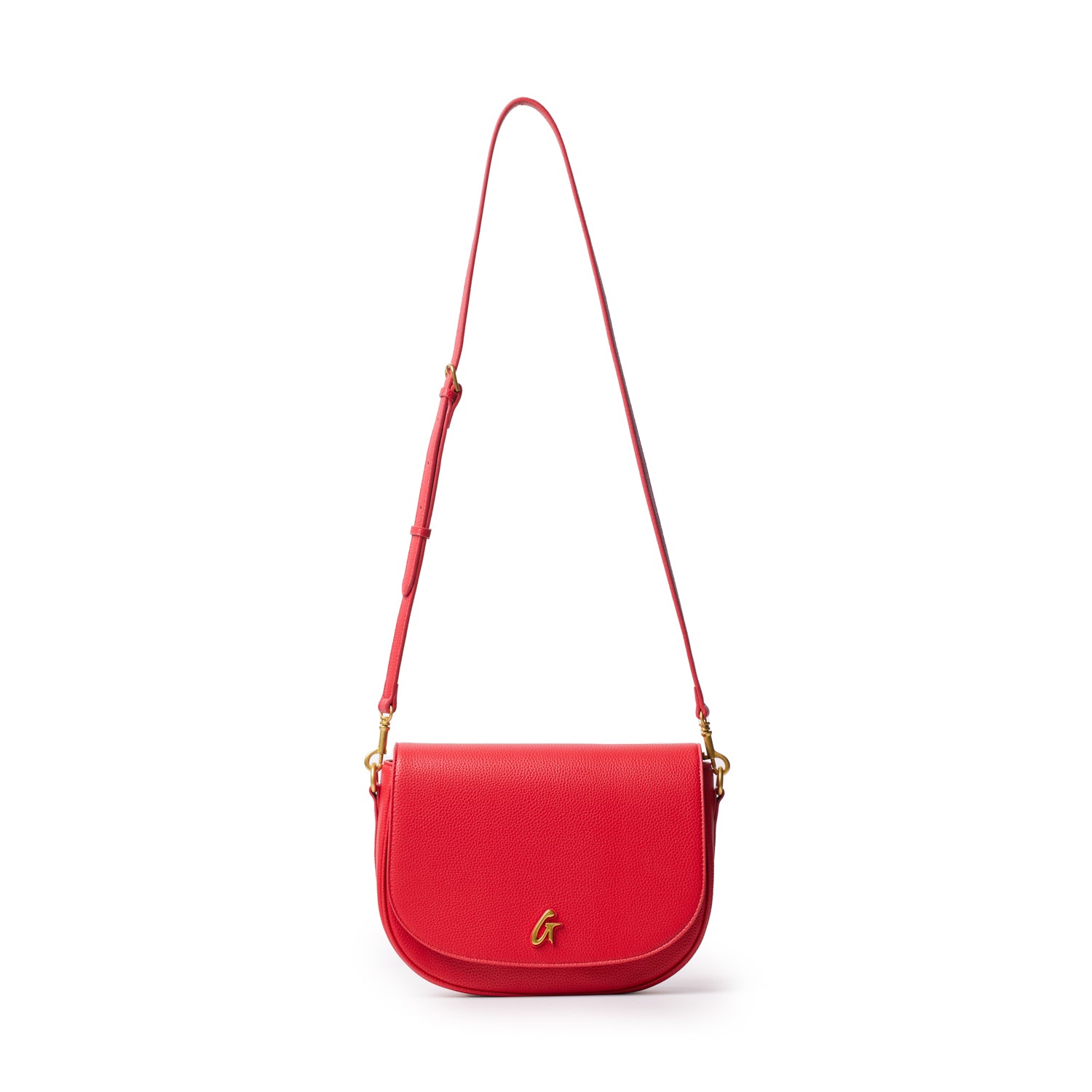 Large Pebble Shoulder Bag - Red | Stylish & Spacious Women's Crossbody Purse for Work, Travel & Everyday Use