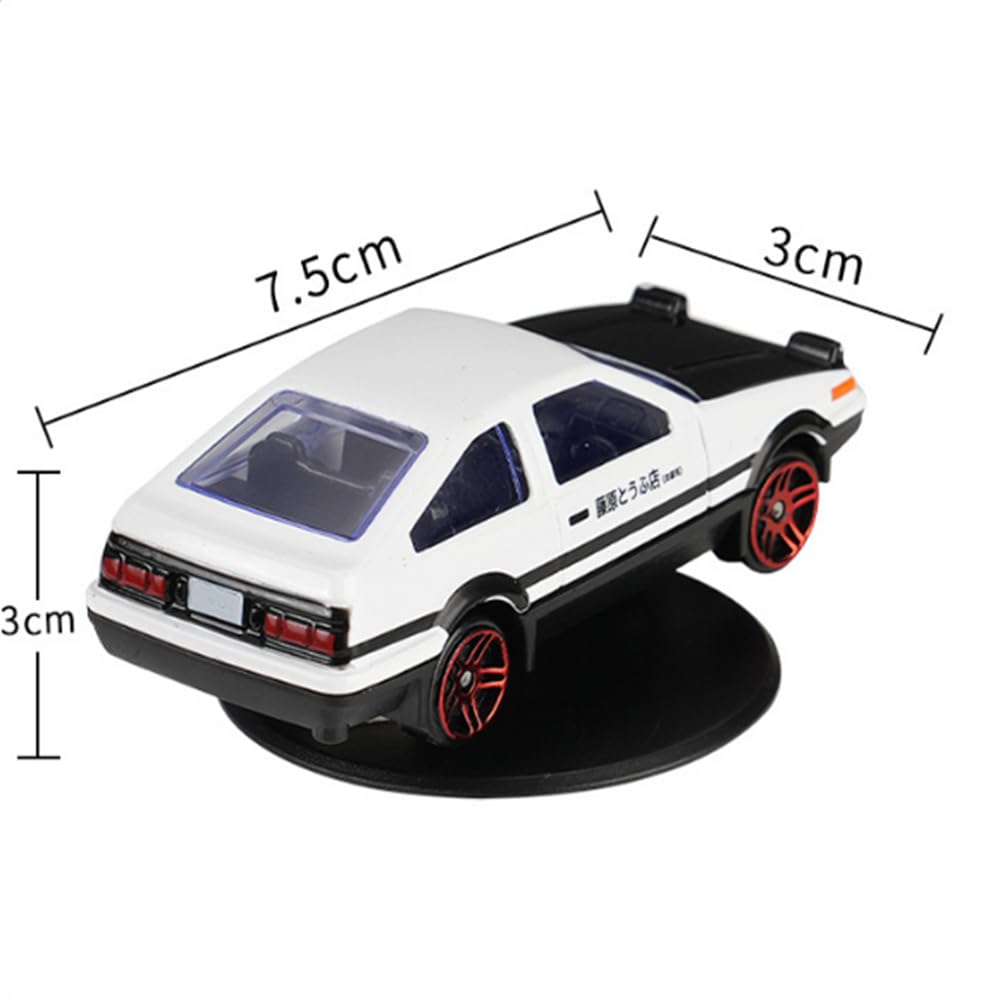 Premium Alloy Car Model AE86 Drift Tail Spin Ornament - 3pcs Set for Dashboard Decoration | Stylish Vehicle Interior Accessory | Perfect Gift for Car Enthusiasts | Ideal for Drifting Fans & JDM Car Lovers