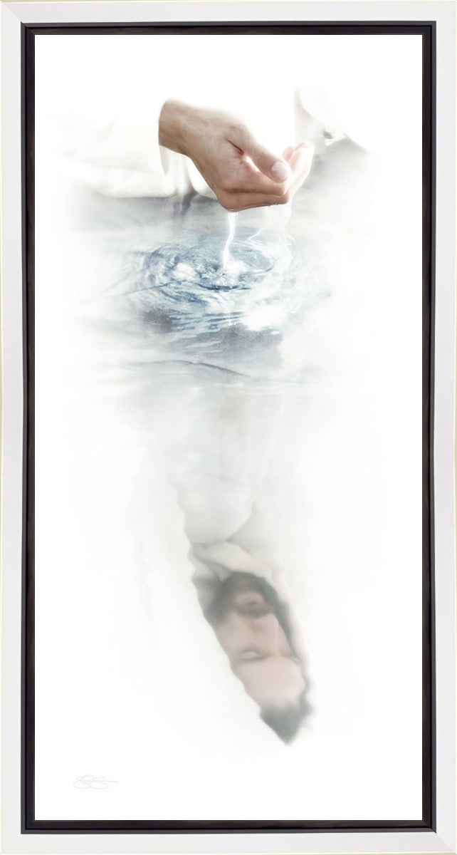Fount of Living Water Gallery Wrap Canvas - Inspirational Christian Wall Art for Home, Church & Office Decor