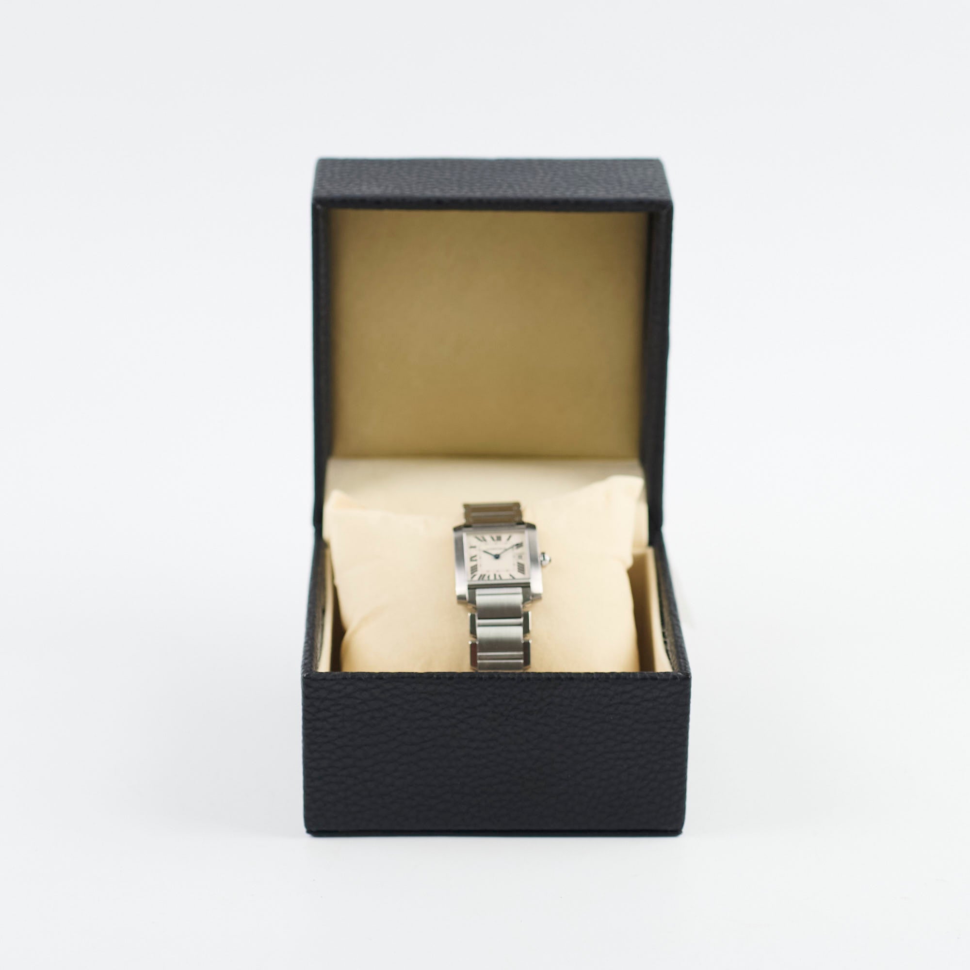 Cartier Medium Tank Francaise 27mm Stainless Steel Watch W51011Q3 - Luxury Women's Dress Watch for Business & Formal Occasions