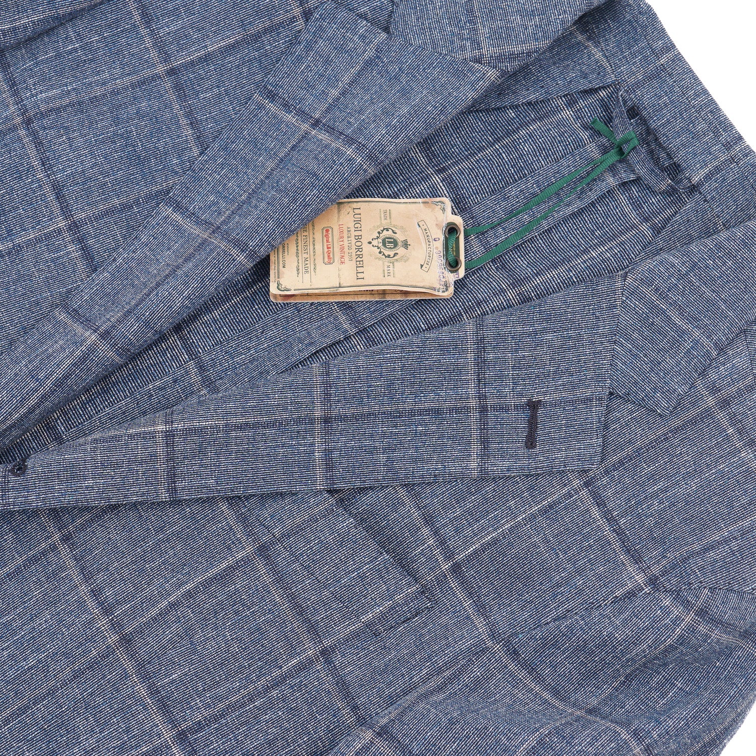 Luigi Borrelli Men's Soft Constructed Cotton Sport Coat - Lightweight Blazer for Business Casual, Office & Outdoor Events