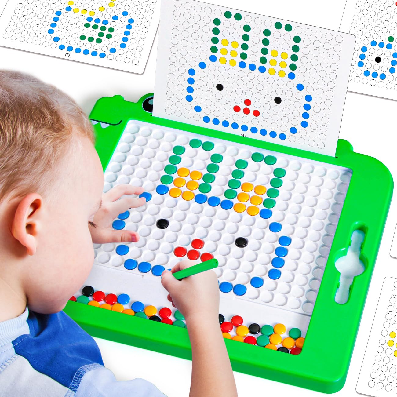 Magnetic Drawing Board for Kids Ages 2-8 - Doodle Board Educational Toys for Toddlers & Preschoolers - Travel Dinosaur Art Set - Perfect Birthday Gift for Boys & Girls - Ideal for Home, Car Rides & Classroom Learning Activities