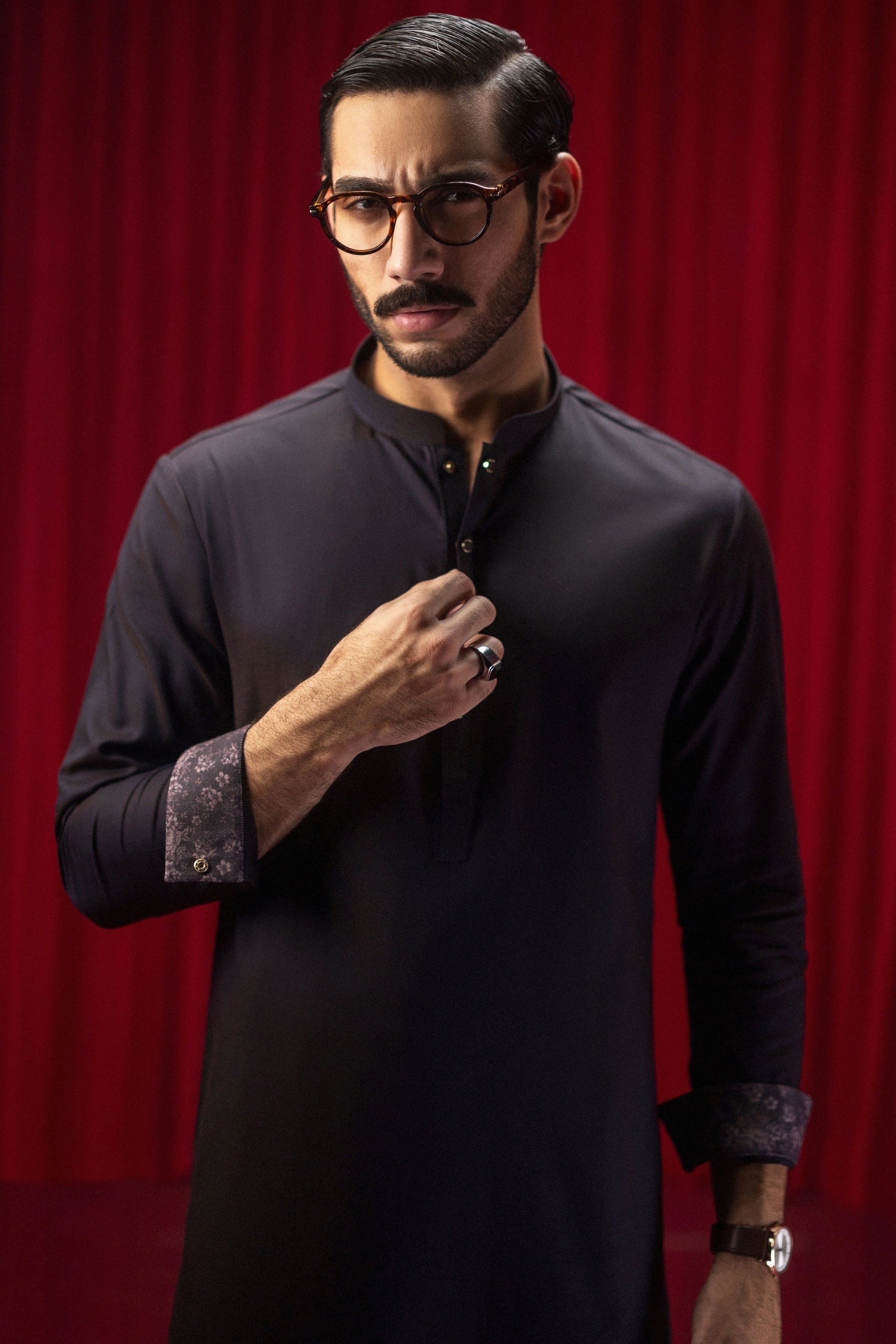 Premium Cotton Deep Plum Shalwar Kameez by J. Junaid Jamshed - Elegant Pakistani Traditional Outfit for Women, Weddings & Festive Occasions