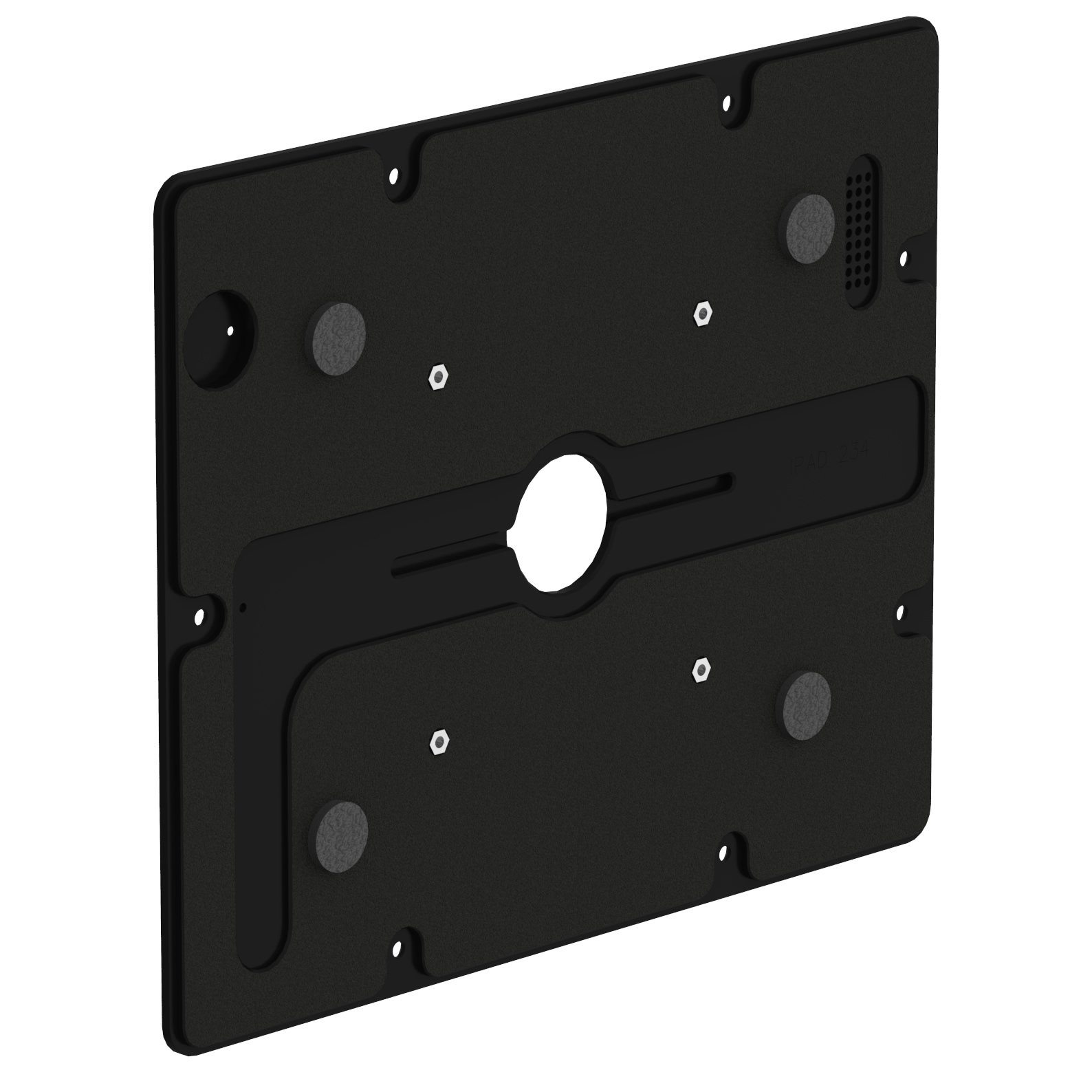 VidaMount Black VESA Mount Enclosure for iPad 2/3/4 - Universal Wall Mount Bracket for Home, Office & Classroom Use