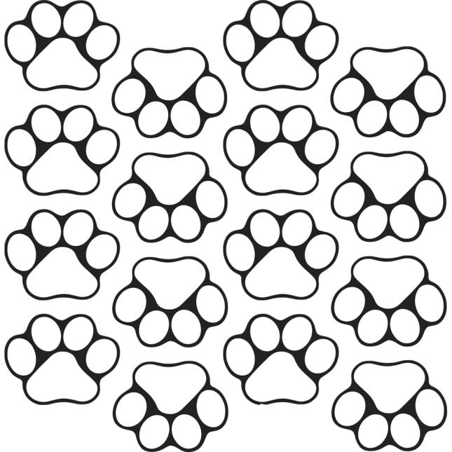 Ready-to-Decorate Student Name Paw-Print Magnets - 32 Pack for Classroom, Fridge & Locker Organization - Fun DIY Craft for Kids & Teachers