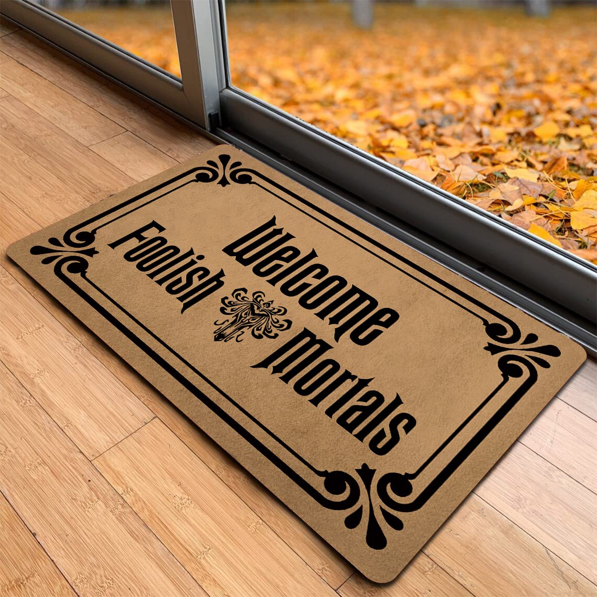 Personalized Monogram Outdoor Welcome Mat - 23.7 x 15.9 Inch Non-Slip Rubber Back - Perfect for Front Door Entryway, Porch & Home Decor