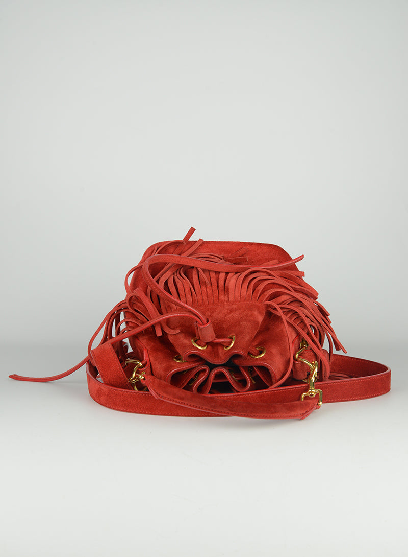 Saint Laurent Emmanuelle Red Leather Crossbody Bag - Luxury Designer Handbag for Women, Perfect for Parties, Date Nights & Special Occasions