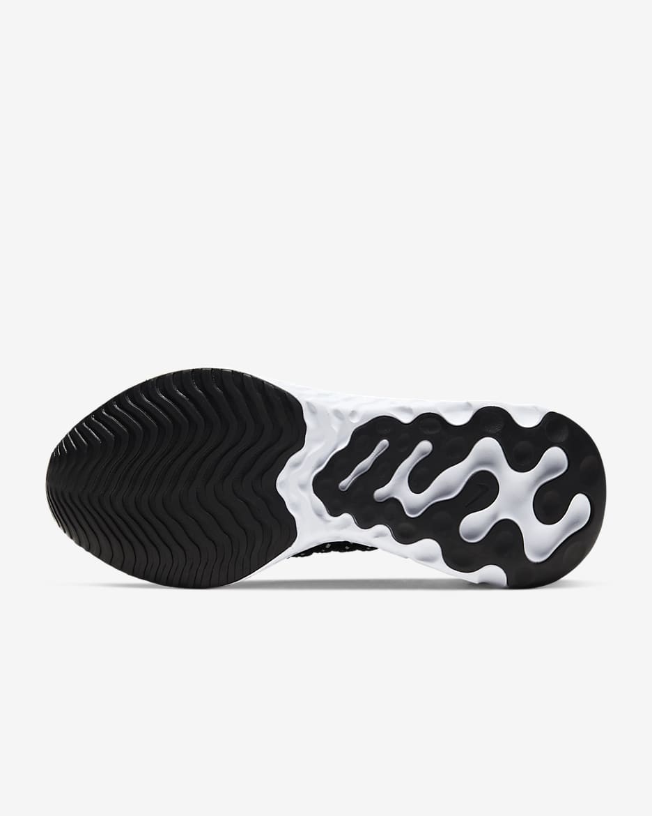 Nike Women's React Phantom Run Flyknit 2 Running Shoes - Black & White - Lightweight Cushioned Sneakers for Women's Jogging, Gym Workouts & Daily Wear