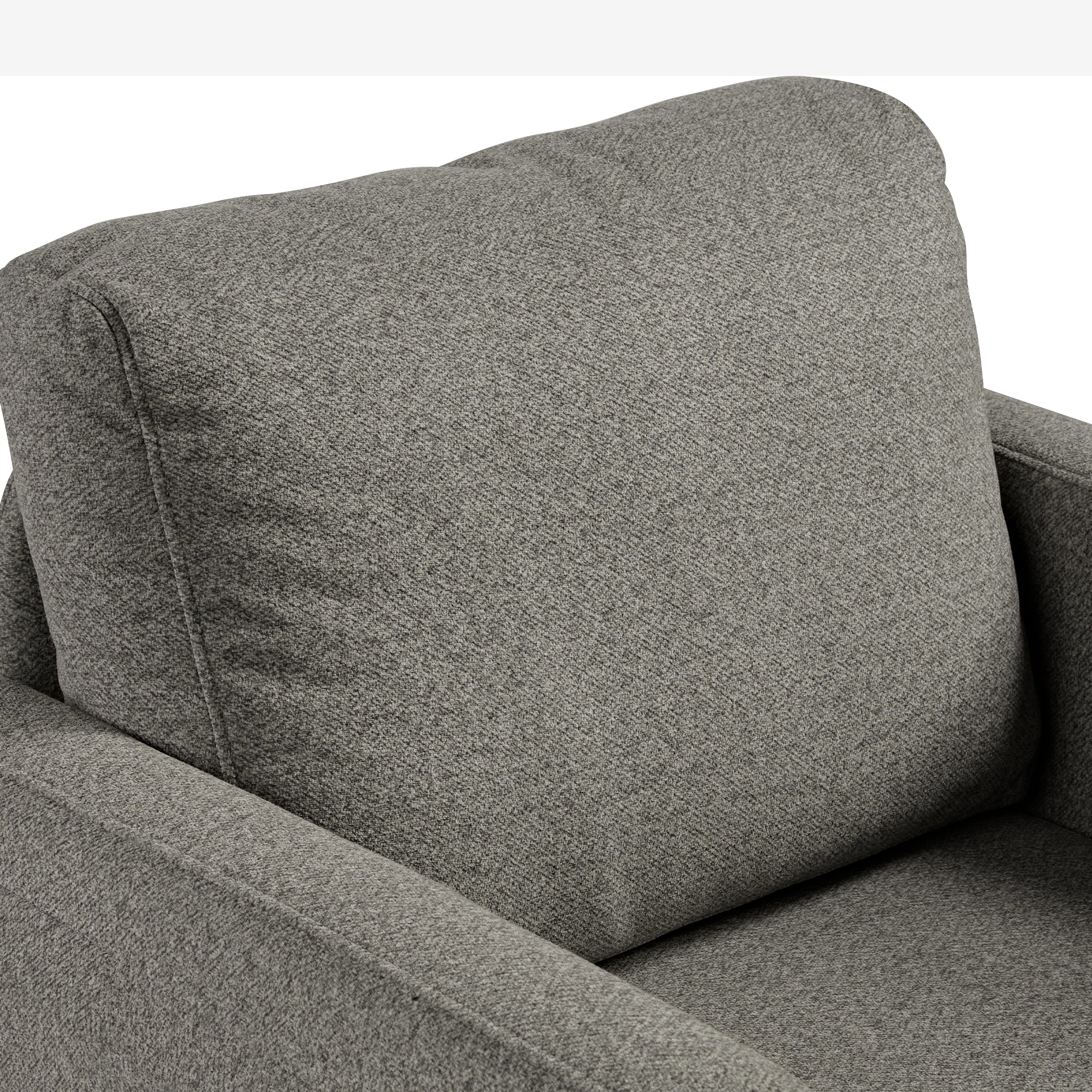 Weston Ant Fabric Lounge Chair - Dark Khaki - Comfortable Modern Accent Chair for Living Room, Bedroom, or Office