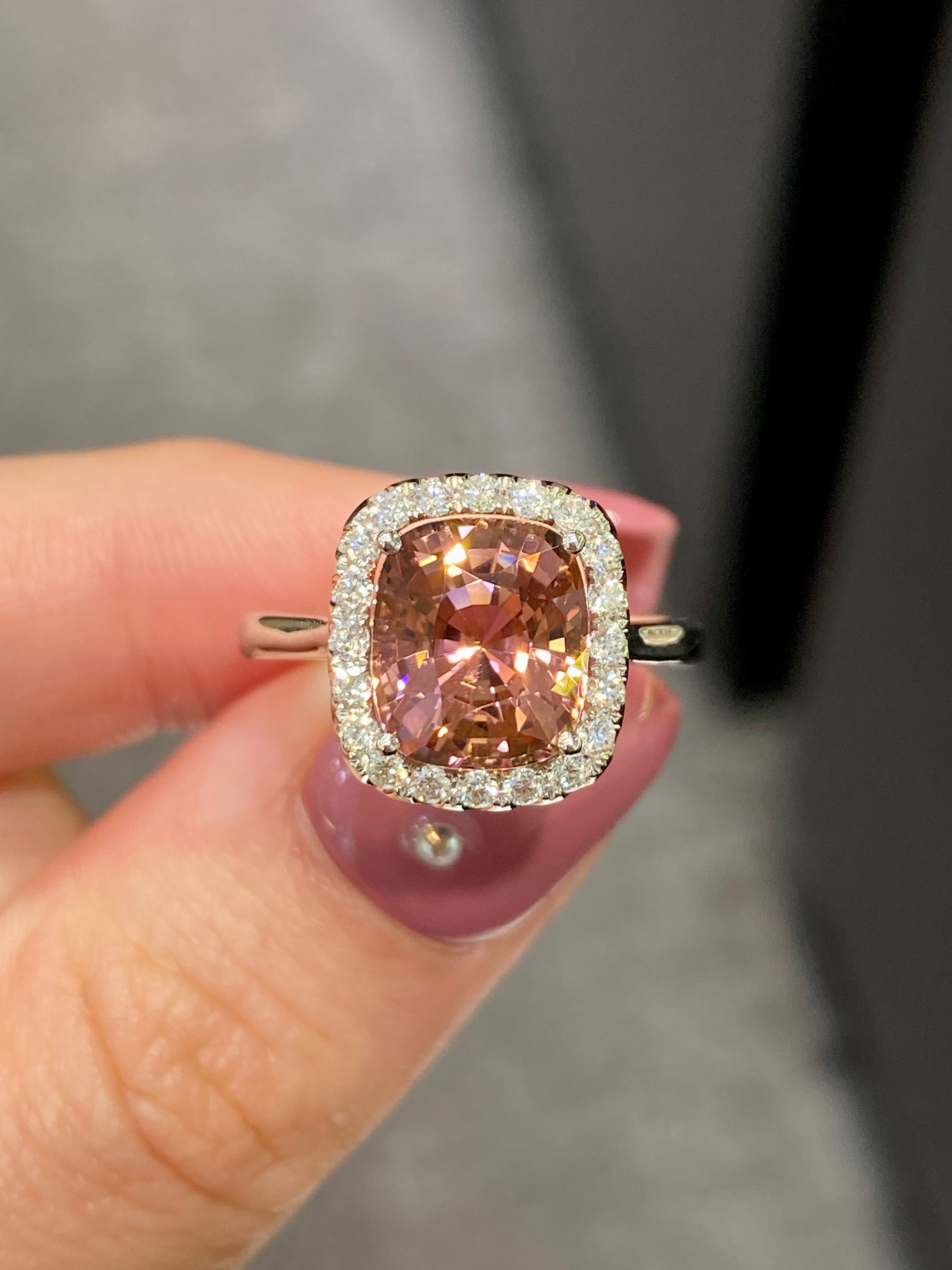 Natural Purplish Pink Tourmaline 3.04ct Ring - Elegant Gemstone Jewelry for Women, Perfect for Engagement, Anniversary & Special Occasions