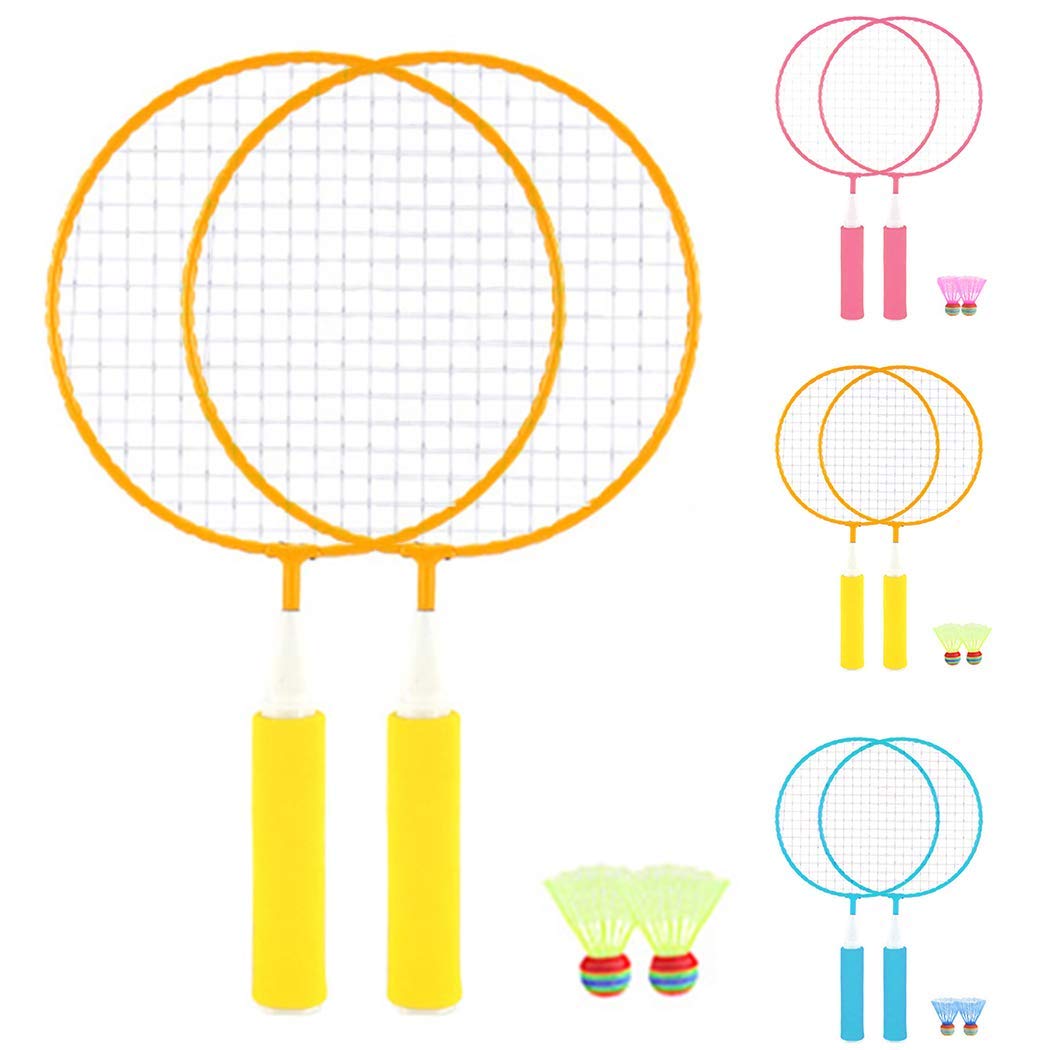 Esha MOREMON® 2-Piece Kids Tennis Racket Set - Lightweight Badminton & Tennis Rackets for Children Ages 5-12 | Outdoor Sports Toys for Backyard Games, Birthday Gifts & Family Fun Activities