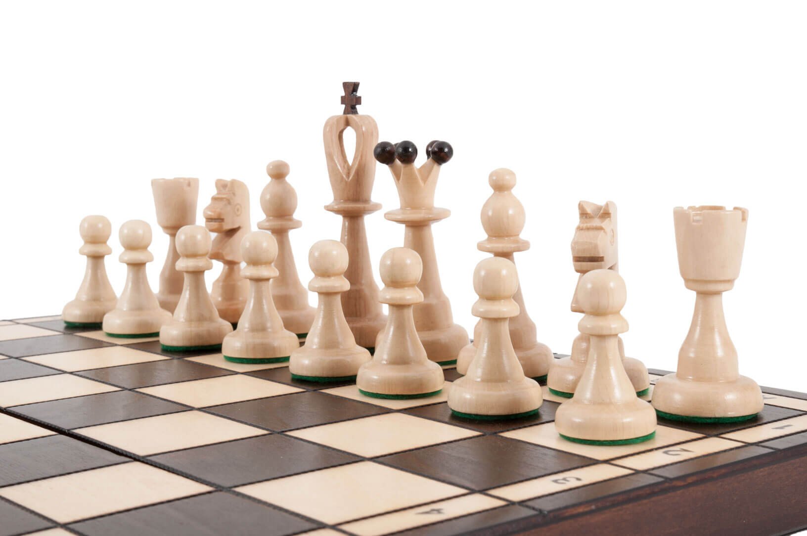 Premium Scandinavian Travel Chess Set & Board - Portable Folding Wooden Chess Game for Adults & Kids - Perfect for Camping, Travel, and Outdoor Adventures