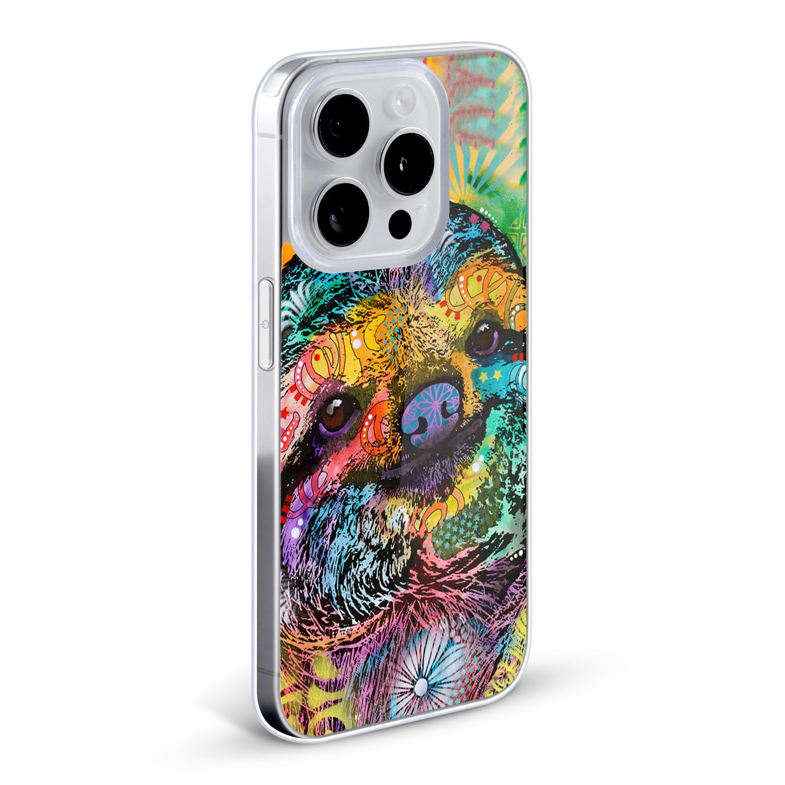 Dean Russo Sloth Wildlife iPhone XR Case - Officially Licensed Soft Gel Phone Cover for Apple iPhone XR - Perfect for Nature Lovers & Wildlife Enthusiasts