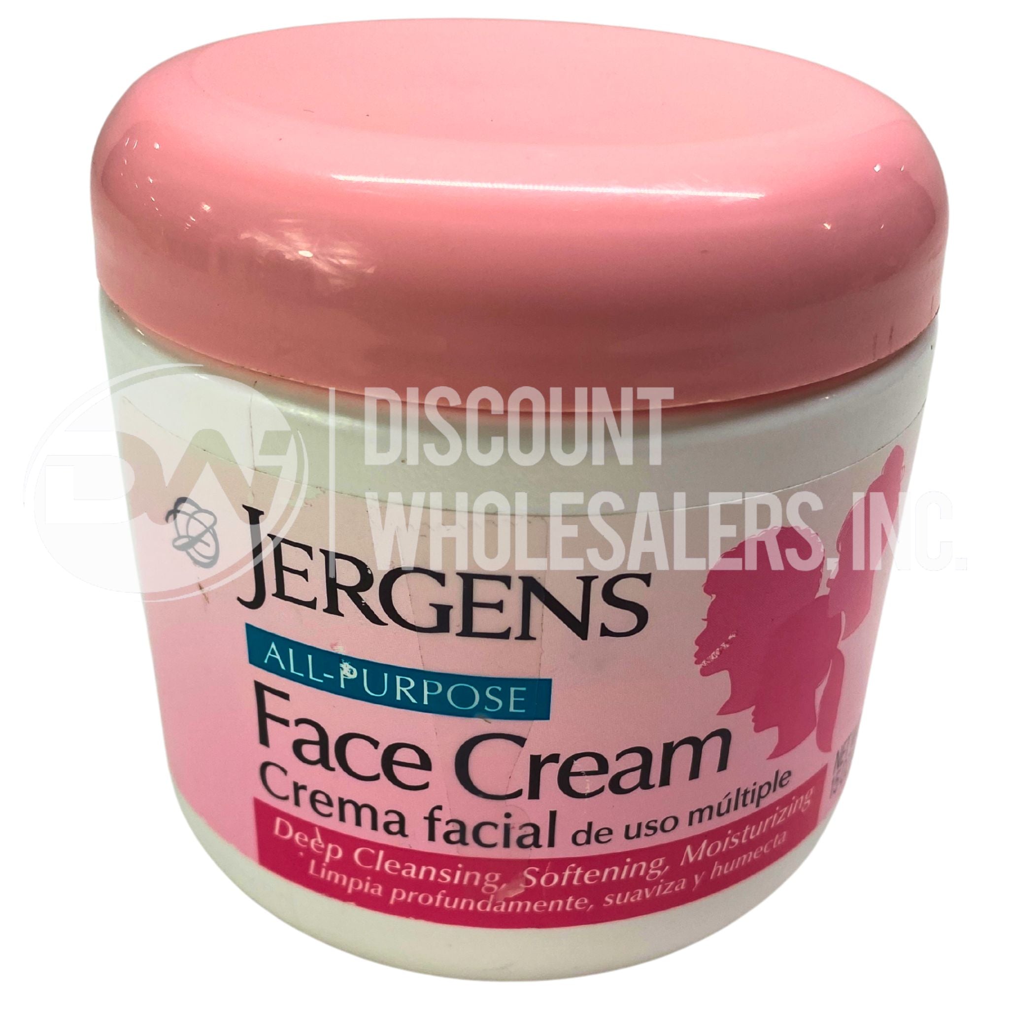 Jergens Deep Cleansing Face Cream - Softening & Moisturizing Facial Cream for Dry Skin - 15 oz (Pack of 22) - Perfect for Daily Skincare Routine & Travel Essentials