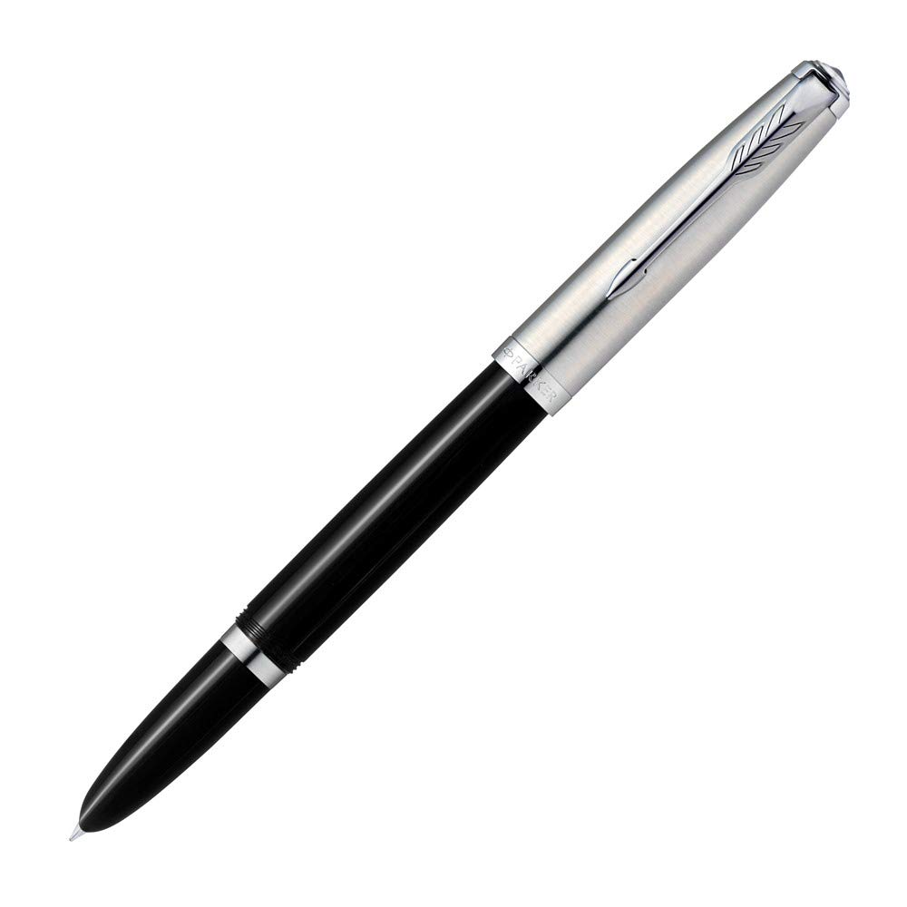 PARKER 2123494Z Fountain Pen - 51 Black CT Fine Point with Gift Box | Authentic Imported Writing Instrument for Professionals, Students & Gift Giving | Perfect for Signatures, Calligraphy & Everyday Use