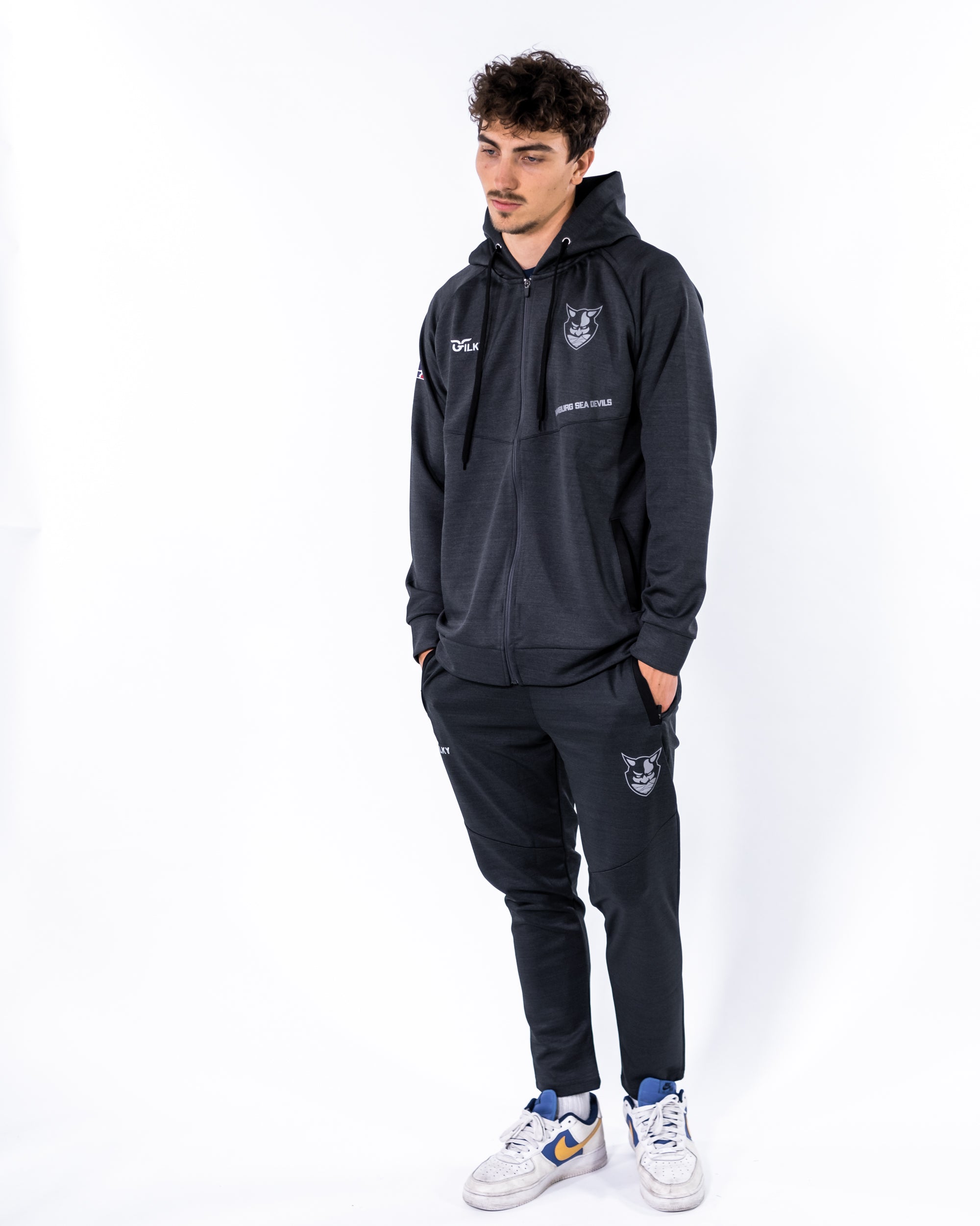 Hamburg Sea Devils 2023 On-Field Performance Trainer Jacket - Lightweight, Breathable for Football Training & Outdoor Sports