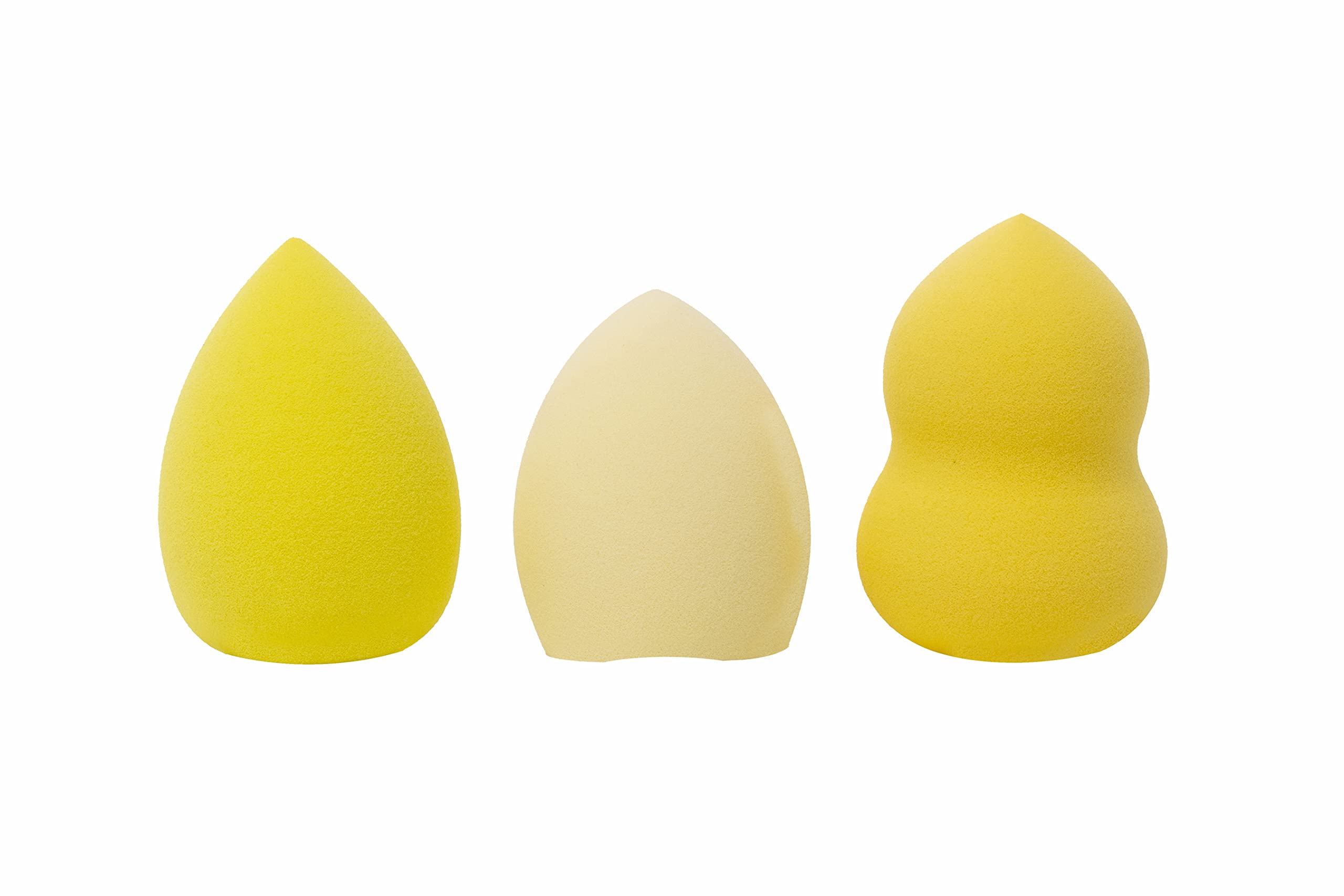 ClubBeauty 3-Piece Professional Makeup Sponge Set with Storage Box - Beauty Blender for Foundation, Powder & Liquid Cosmetics (Dry & Wet Use) - Perfect for Everyday Makeup, Contouring & Airbrush Finish