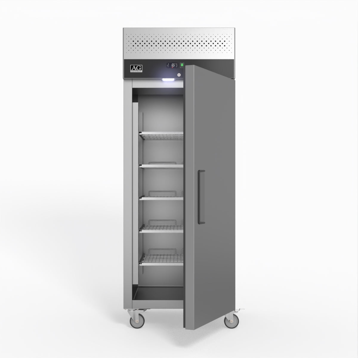 AG 650 Litre Upright Stainless Steel Door Commercial Refrigerator GNX650TN - Perfect for Restaurants, Supermarkets & Catering Businesses