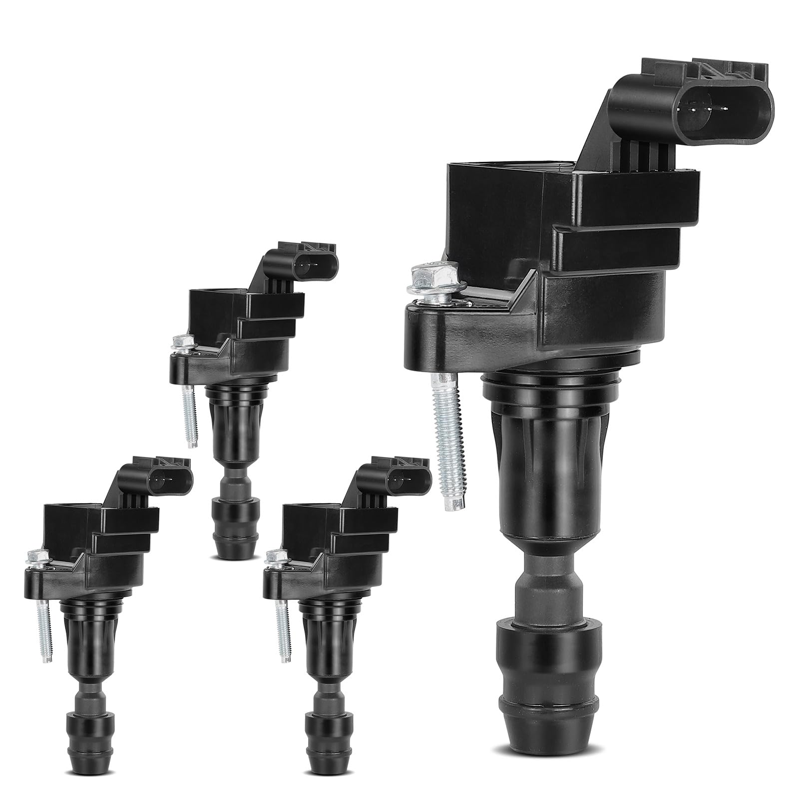 YHTAUTO Set of 4 Ignition Coil Pack Replacement for Chevrolet Equinox Malibu Captiva HHR Cobalt GMC Terrain Buick LaCrosse Verano Regal Saab 9-5 Pontiac G4 G5 G6 Solstice Saturn Aura Ion Sky - Compatible with Multiple GM Models - Improve Engine Performance & Fuel Efficiency - Perfect for DIY Auto Repair & Maintenance