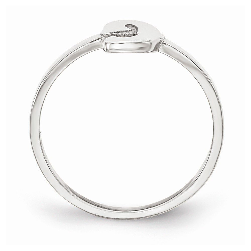 Personalized 925 Sterling Silver Initial Ring - Custom Letter Script or Block Font Ring Band for Women & Men - Perfect for Engagements, Anniversaries & Gifts
