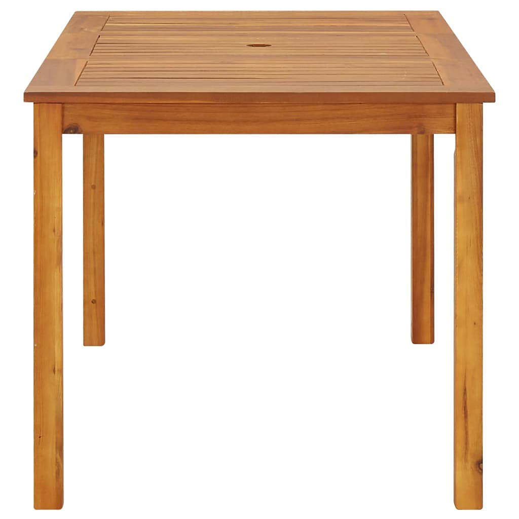 Solid Acacia Wood High Table - 55.1x31.5x29.1 Inch Breakfast, Dining, Pub, Kitchen, Patio Table for Outdoor Backyard, Lawn, Balcony, Pool - Perfect for Entertaining and Relaxing