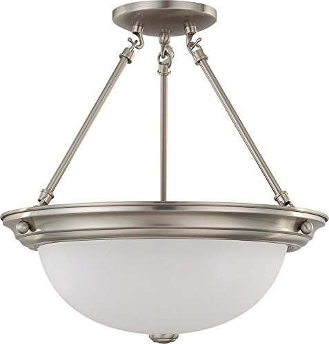 Brushed Nickel / Frosted Glass