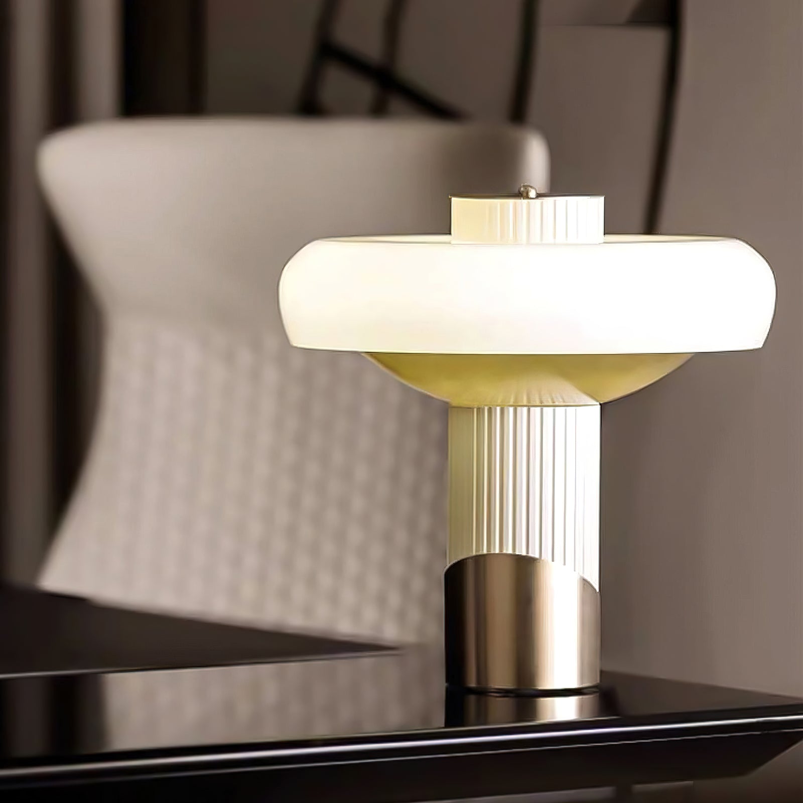 Kamberlyn Modern Table Lamp - Stylish Bedside & Living Room Lighting for Home Decor | Energy Efficient LED Desk Lamp for Office, Bedroom, or Study