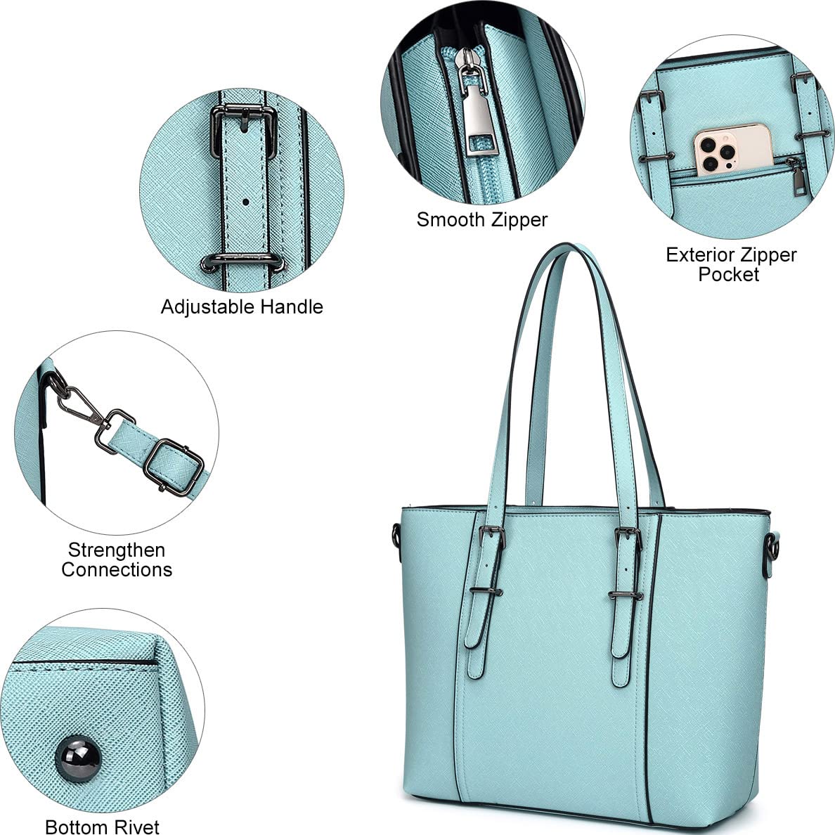 Stylish Women's Tote Shoulder Bags & Top Handle Satchel Purses - Fashionable Ladies Handbags for Work, Travel & Everyday Use
