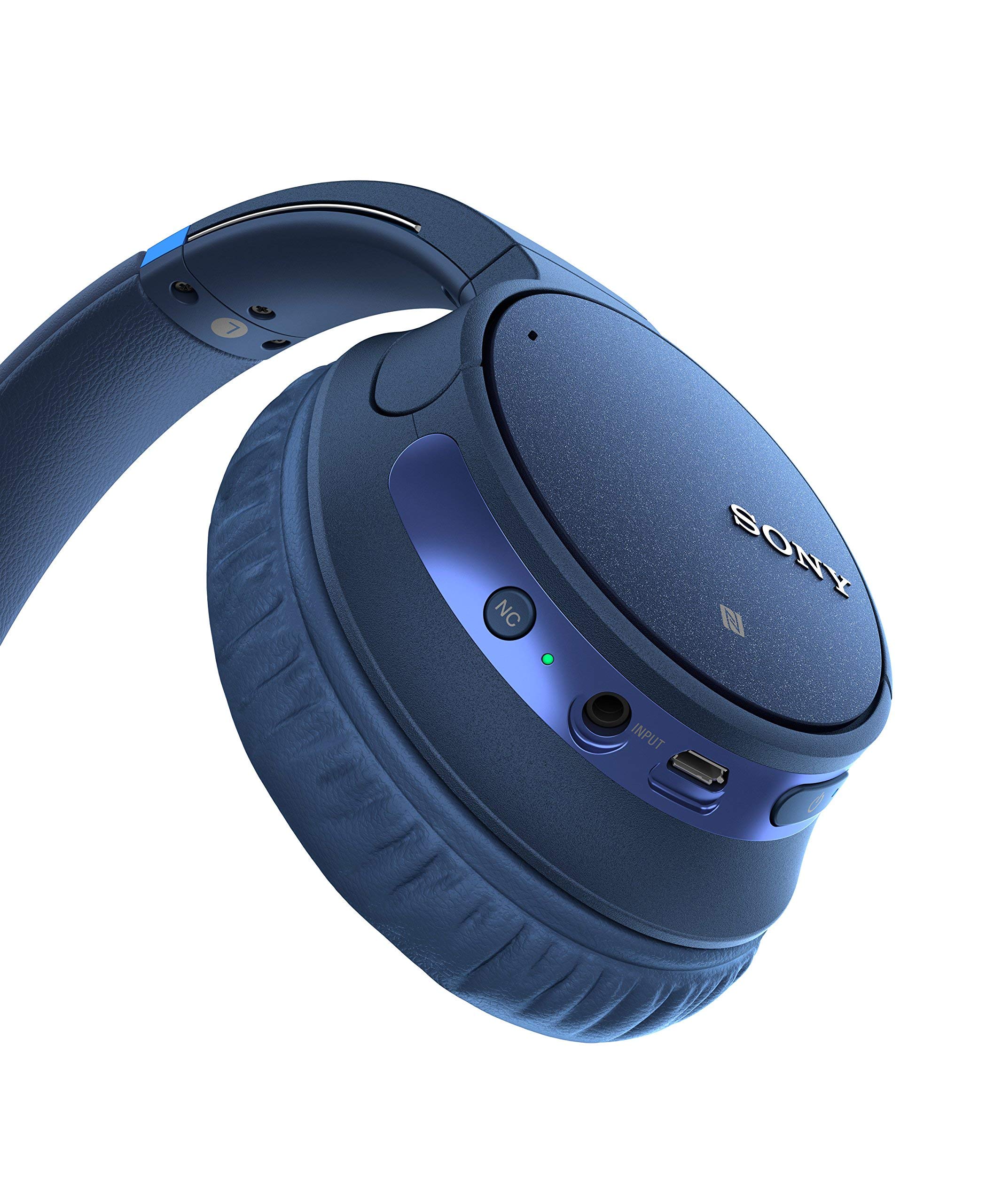Sony WH-CH700N Wireless Bluetooth Noise Cancelling Over-Ear Headphones with Built-in Mic, Alexa Voice Control & 35H Battery - Blue (Renewed) - Perfect for Travel, Work & Music Lovers