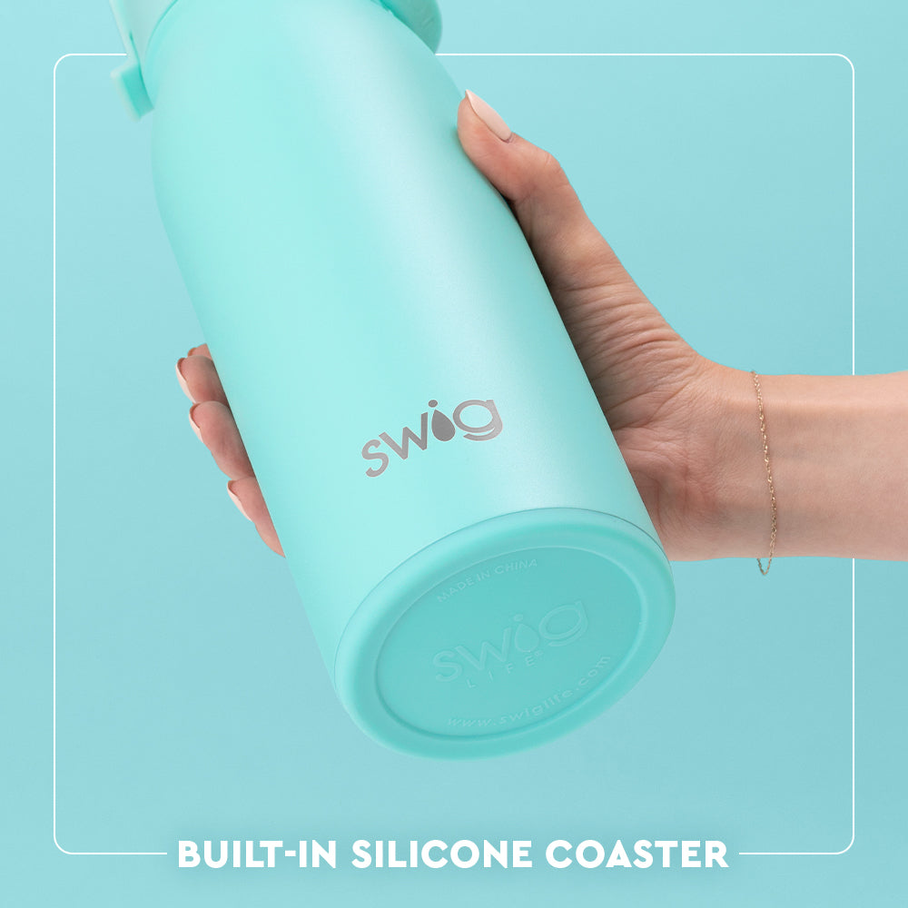36oz Insulated Stainless Steel Flip & Sip Water Bottle - Leakproof, BPA-Free for Outdoor, Gym, Hiking & Travel - Keeps Drinks Cold 24Hrs/Hot 12Hrs