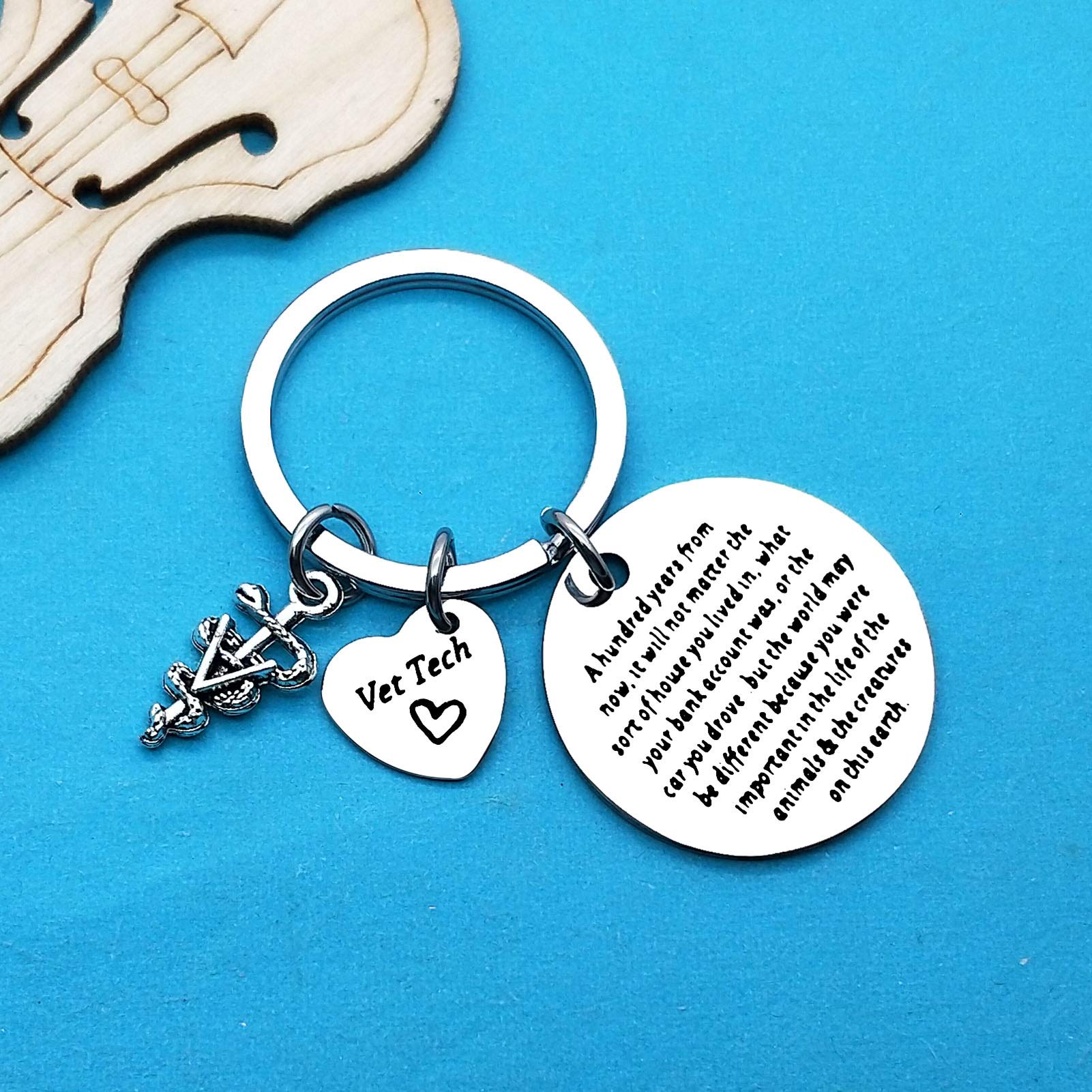 Xiahuyu Veterinary Keychain - Perfect Gift for Veterinarians, Vet Techs & Students - Ideal for Vet Appreciation, Graduation & Daily Use