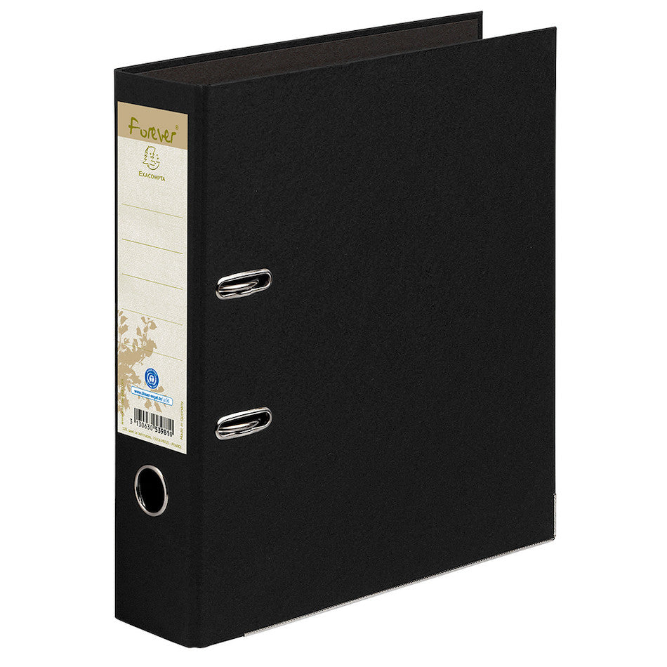 Exacompta Forever Prem'Touch Lever Arch Folder A4 Black - Durable Ring Binder for Office, School & Home Organization | Perfect for Filing Documents, Reports & Presentations
