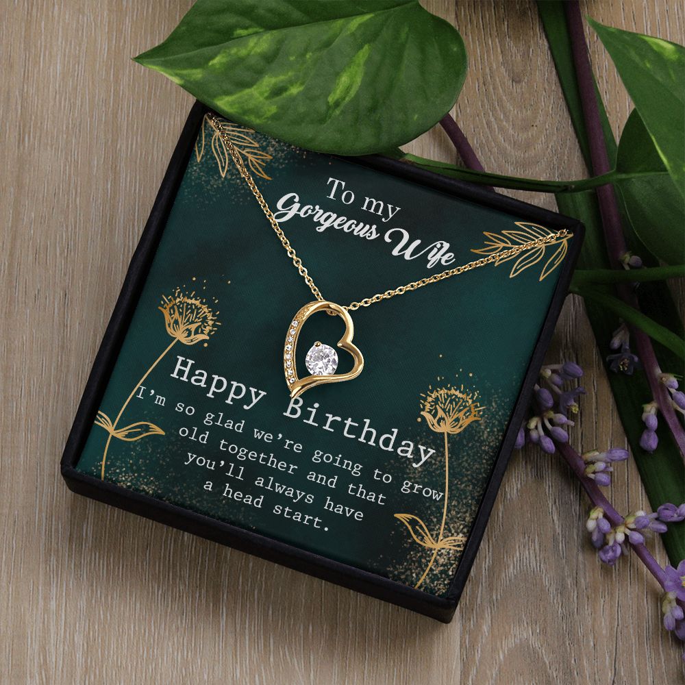 Forever Love Necklace for Women - Romantic Birthday & Anniversary Gift for Wife - Perfect for Valentine's Day, Wedding, or Special Occasions