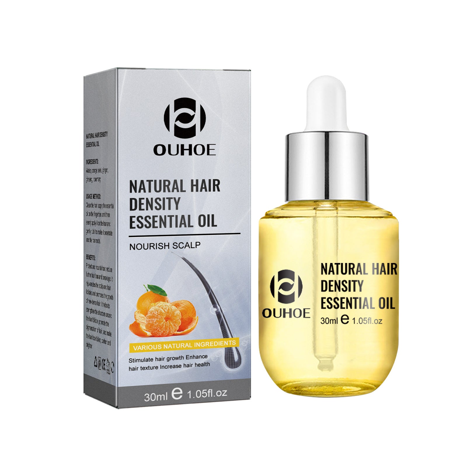 Best Hair Care Essential Oil for Moisturizing & Thickening - Natural Scalp Treatment for Dry Damaged Hair - Perfect for Daily Use & Salon Treatments