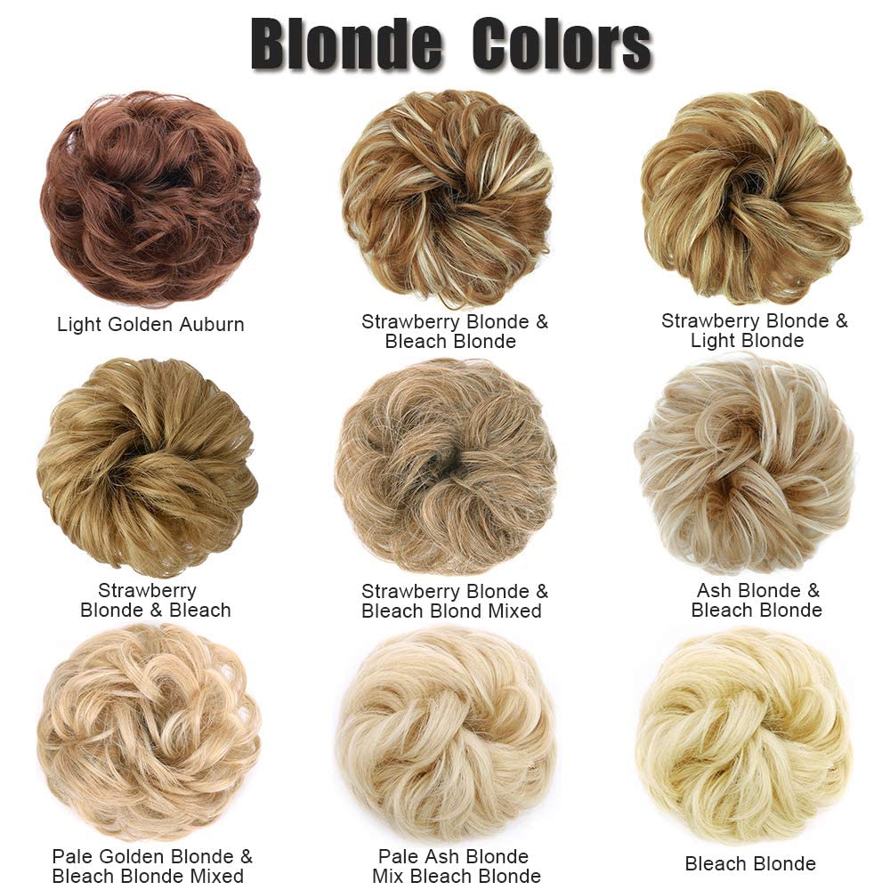 Curly Synthetic Messy Hair Bun Hair Scrunchies Extension - Perfect for Messy Bun Hairstyles, Ponytail Accessories & Everyday Hair Styling