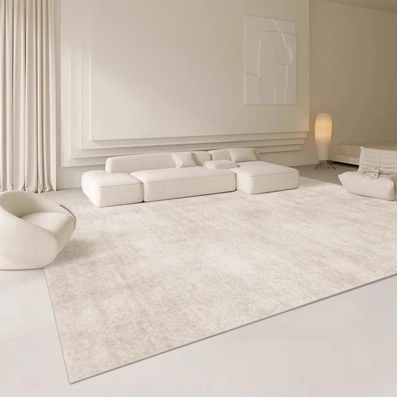 Elowen Modern Minimalist Velvet Waterproof Area Rug - Soft Non-Slip Living Room Rug for Bedroom, Nursery & Office - Easy to Clean Home Decor Carpet
