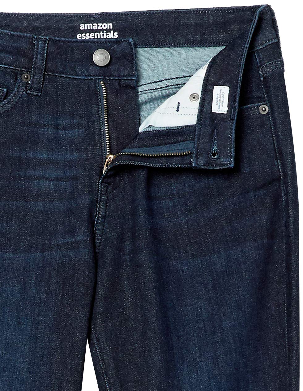 Amazon Essentials Women's Mid Rise Curvy Skinny Jeans - Stretch Denim Pants for Casual Wear & Everyday Comfort
