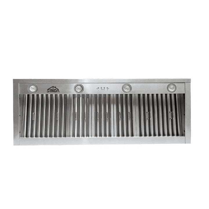 Stainless Steel Square Box Hood Vent - SINDA SRH37 SQ for Kitchen Range Hood & Commercial Exhaust Systems
