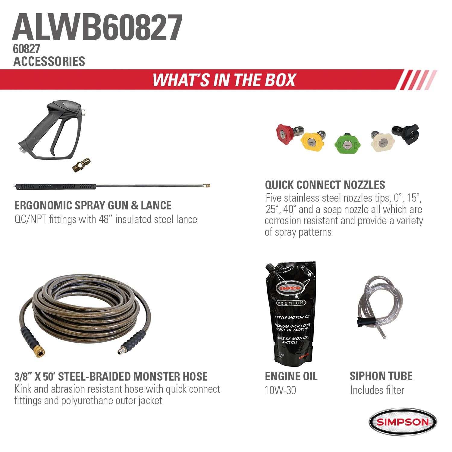 Simpson 4200 PSI Gas Pressure Washer with Honda Engine - Powerful Cleaning for Driveways & Decks
